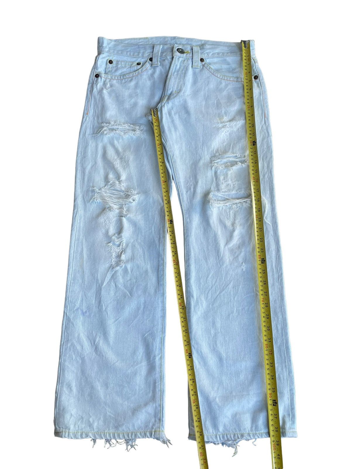 Japanese Brand Vintage Y2K Japanese Cocolulu Surf Trip Paint Spellout Jeans Size US 34 / EU 50 - 16 Thumbnail