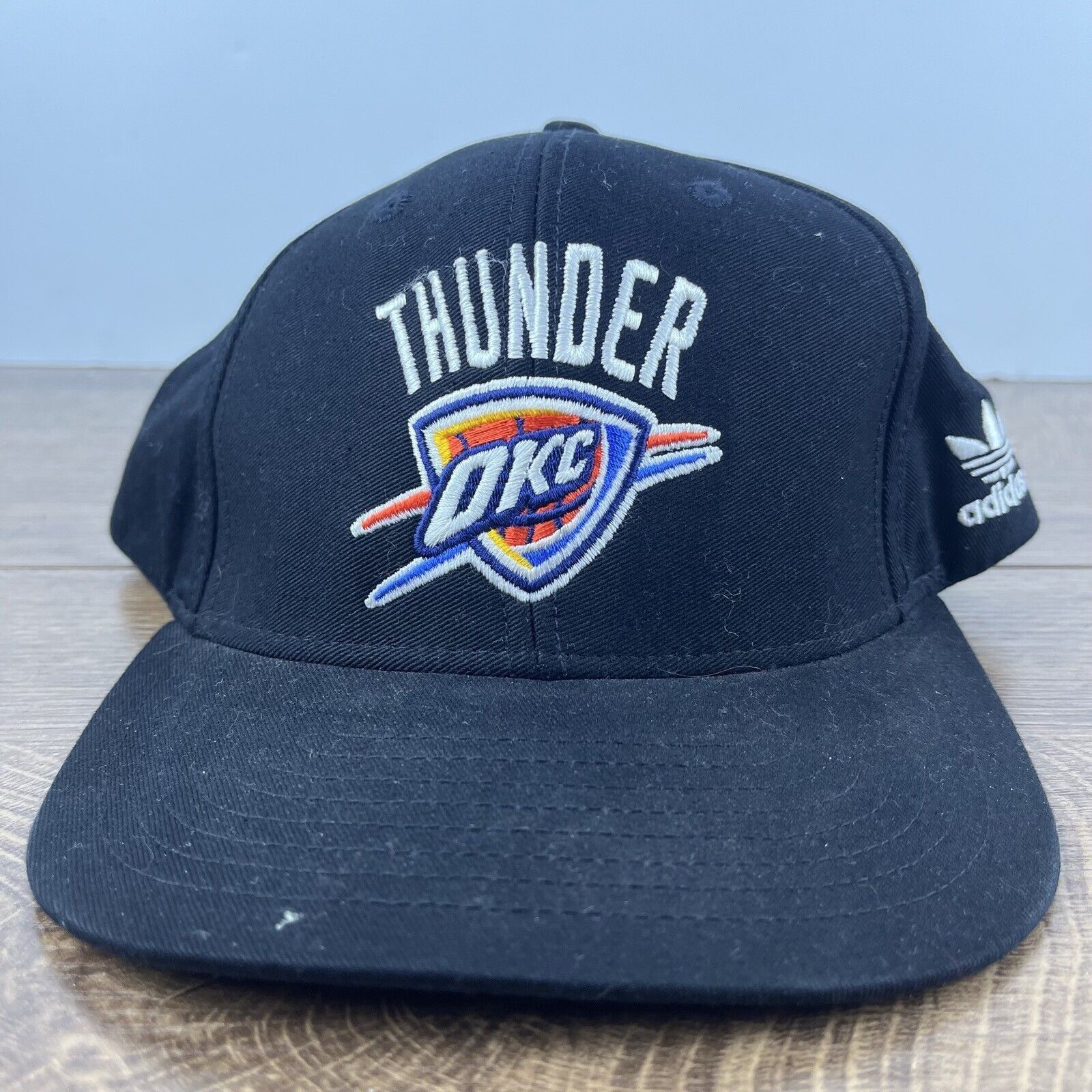 Adidas Oklahoma City Thunder Hat Adidas Snapback Black Cap Hat Adju Size ONE SIZE - 1 Thumbnail
