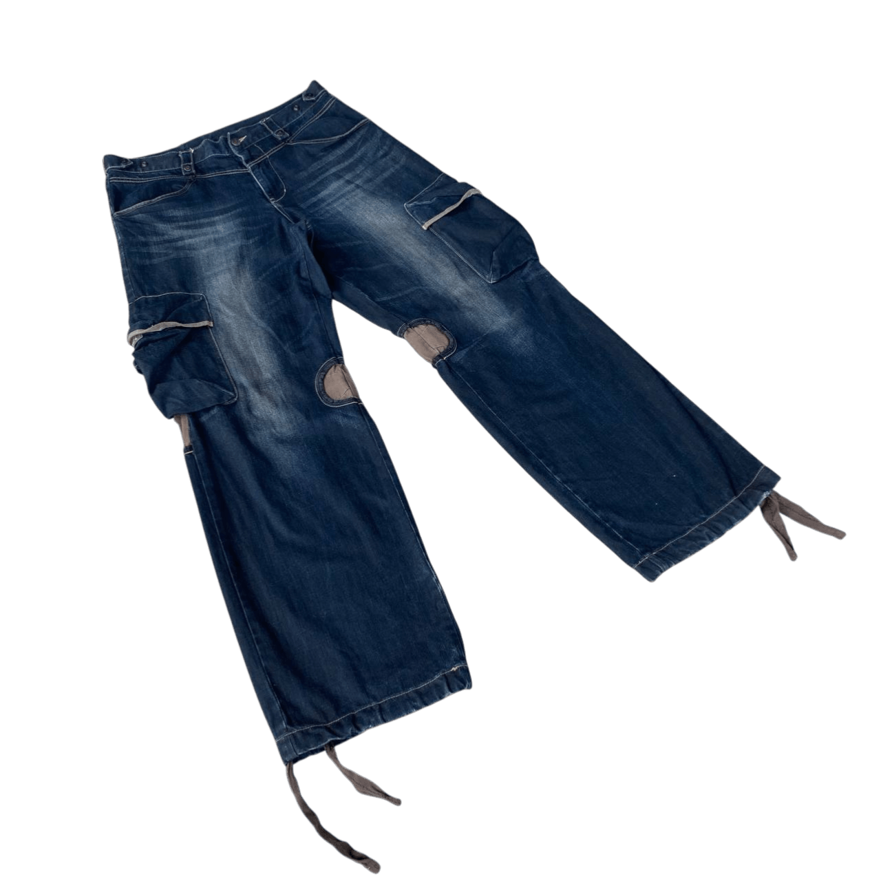 PPFM Rare Archival PPFM "Yellow Riot" Paratrooper Cargo Denim Size US 35 - 3 Thumbnail