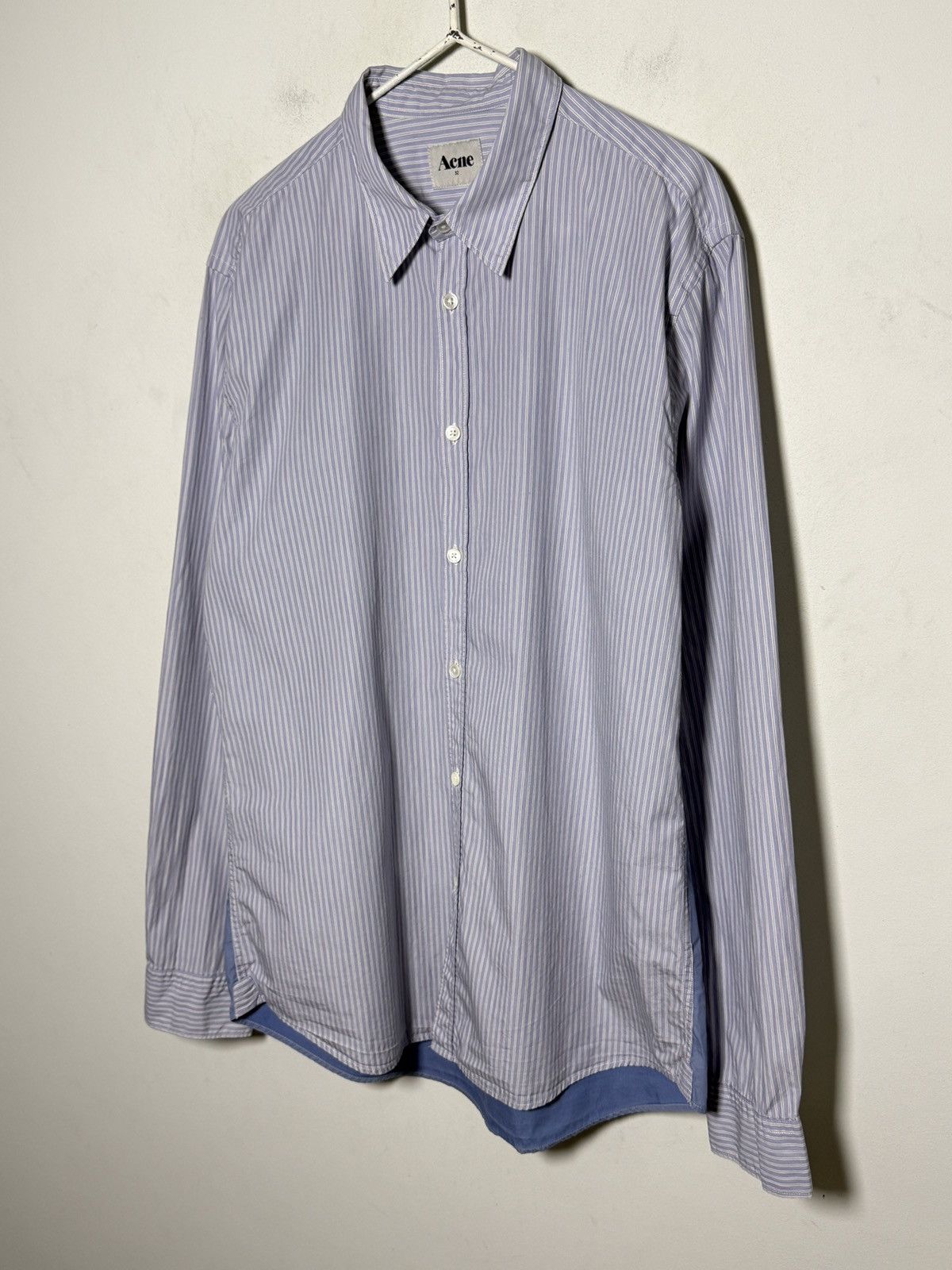 Acne Studios acne studios striped formal panelled shirt Size US L / EU 52-54 / 3 - 4 Thumbnail