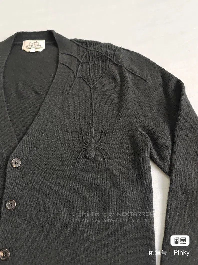 Hermes Hermes Men's cashmere knitted cardigan, dark green, 100% c Size US L / EU 52-54 / 3 - 4 Thumbnail