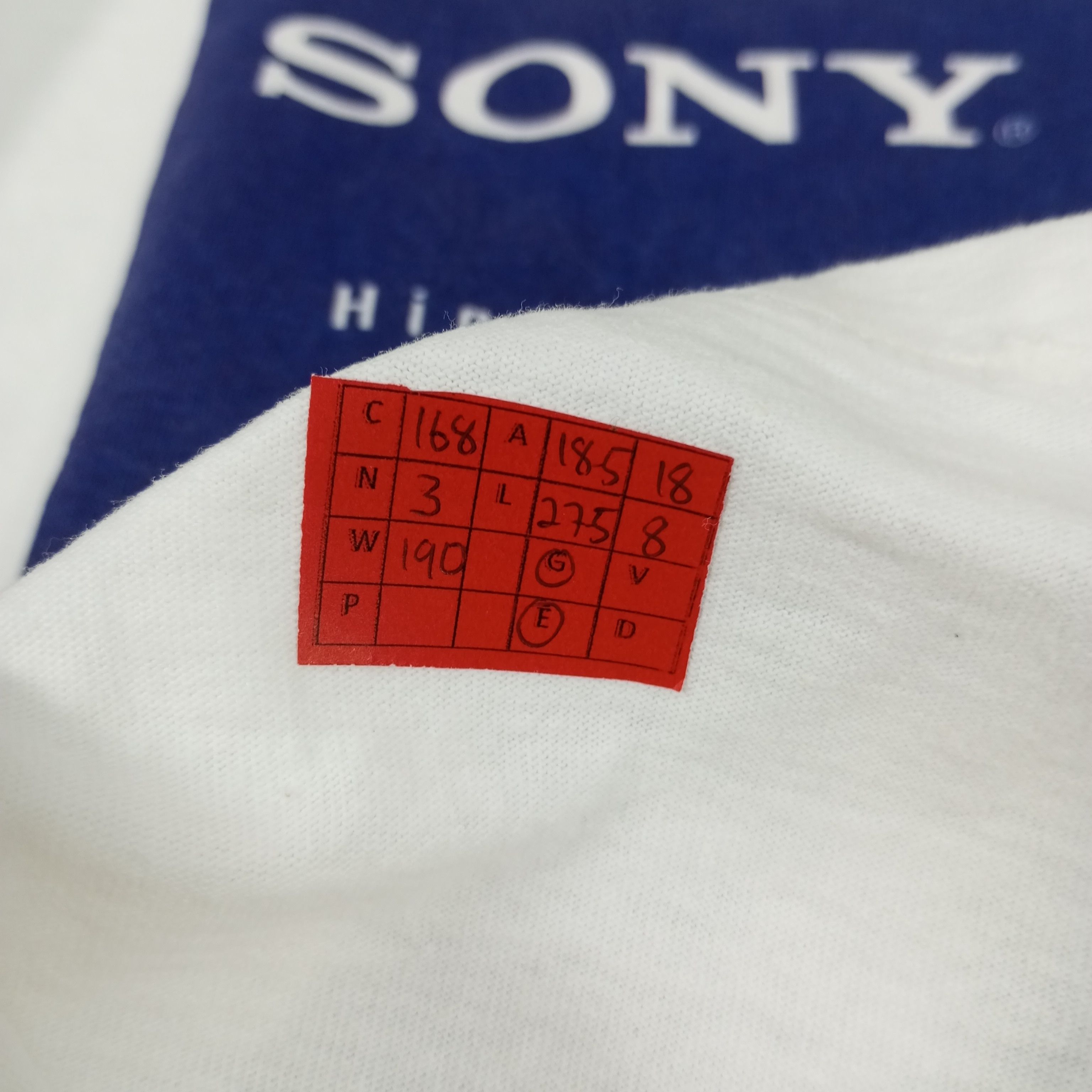 Fruit Of The Loom Sony Promo Style Vintage Tshirt Size US S / EU 44-46 / 1 - 14 Thumbnail