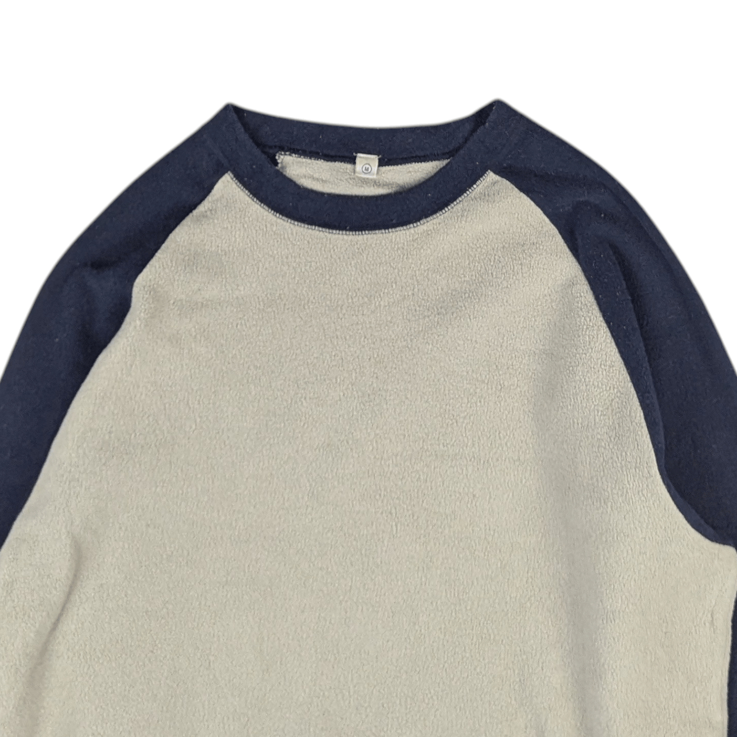 Uniqlo Vintage 2000's UNIQLO Raglan Fleece Sweatshirts Pullover Size US M / EU 48-50 / 2 - 5 Thumbnail