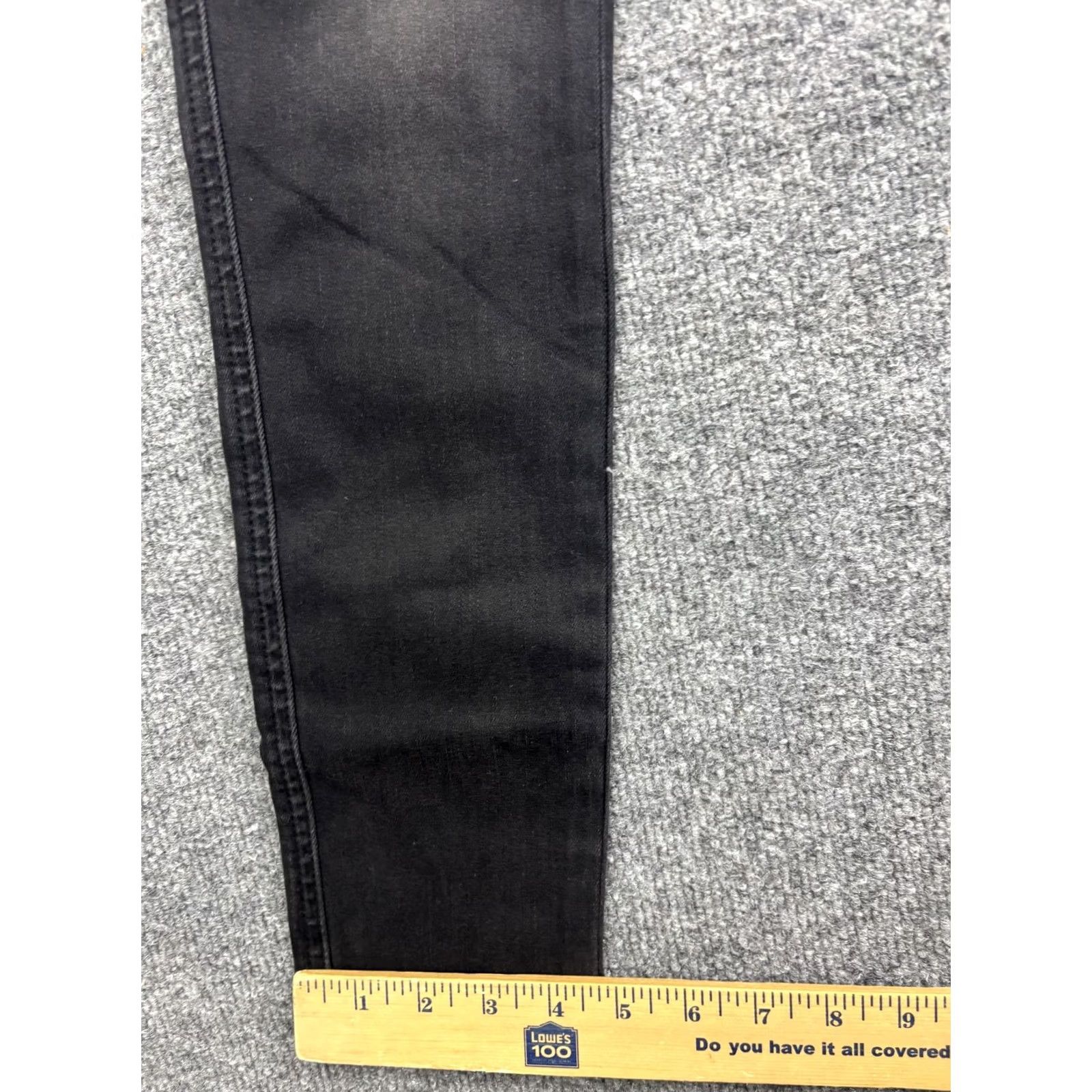 Denime Bridge by Gly Womens Mid Rise Ankle Skinny Jeans 25 Charcoal Wash Denim Slim Stretch Pockets 5-Pocket Size 42" / US 20 - 6 Thumbnail