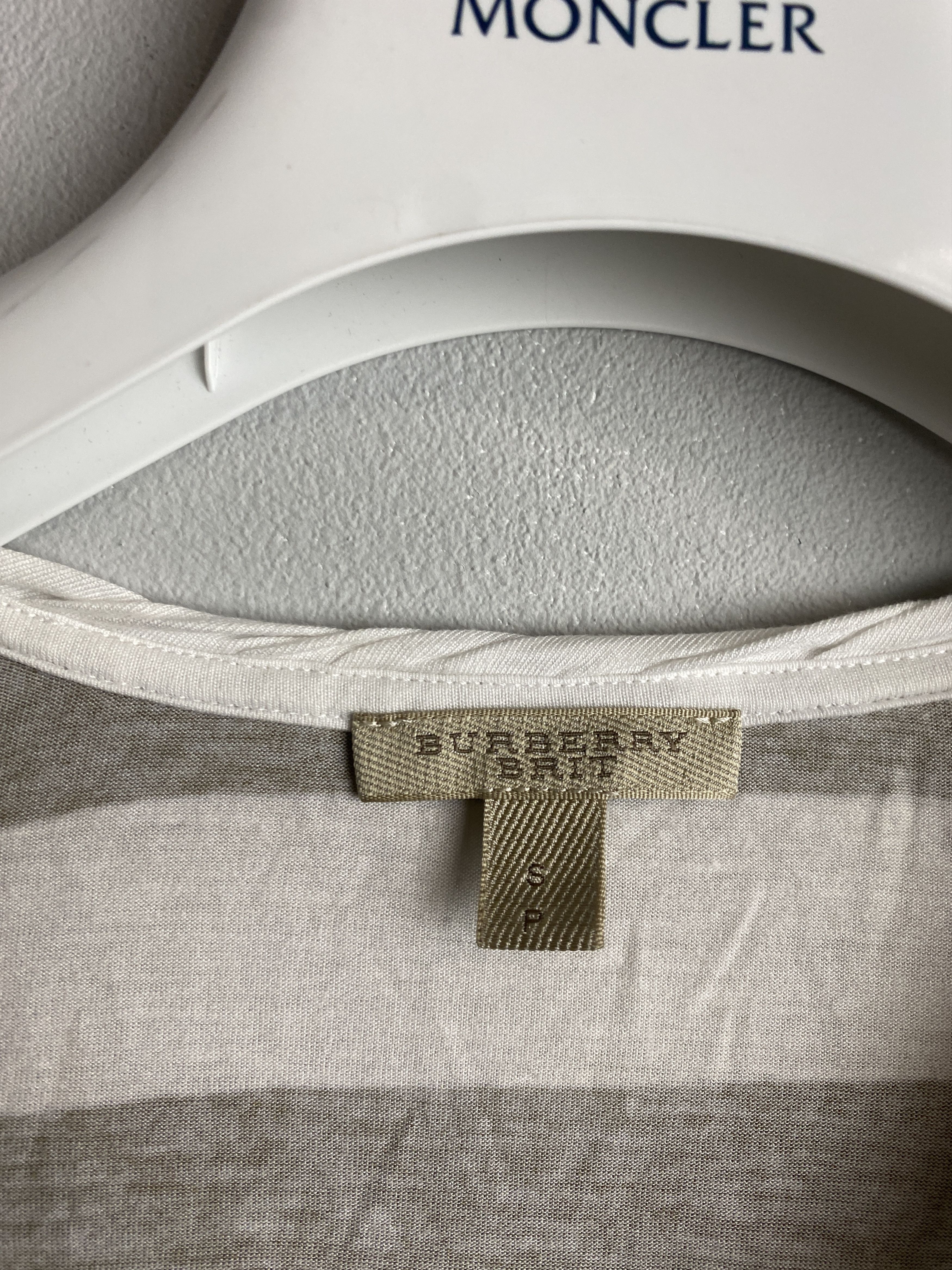 Burberry Burberry striped small logo t-shirt tee Size S / US 4 / IT 40 - 3 Thumbnail