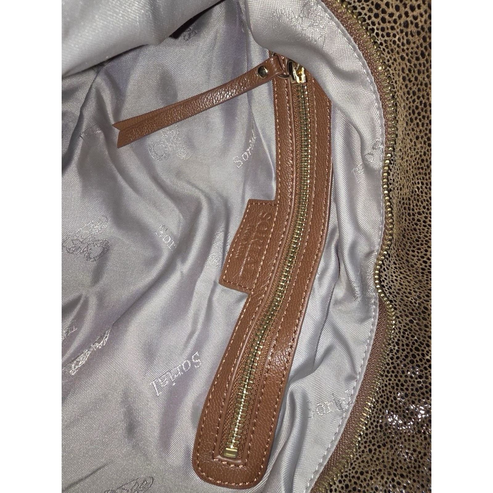 & Other Stories Sorial Sammy Snake Embossed Brown Leather Hobo Bag A000642 Size ONE SIZE - 4 Thumbnail
