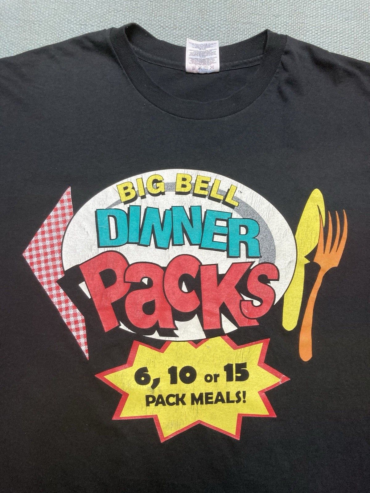 Vintage 90s t shirt Taco Bell dinner pack distres fast food promo XL Size US XL / EU 56 / 4 - 2 Thumbnail