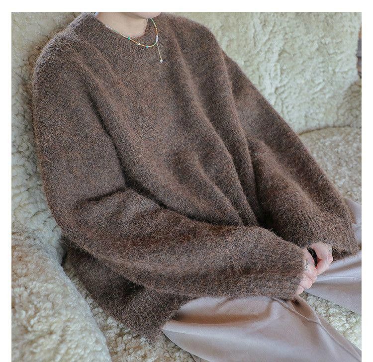 Vintage Brown Knit Sweater Size US M / EU 48-50 / 2 - 2 Thumbnail