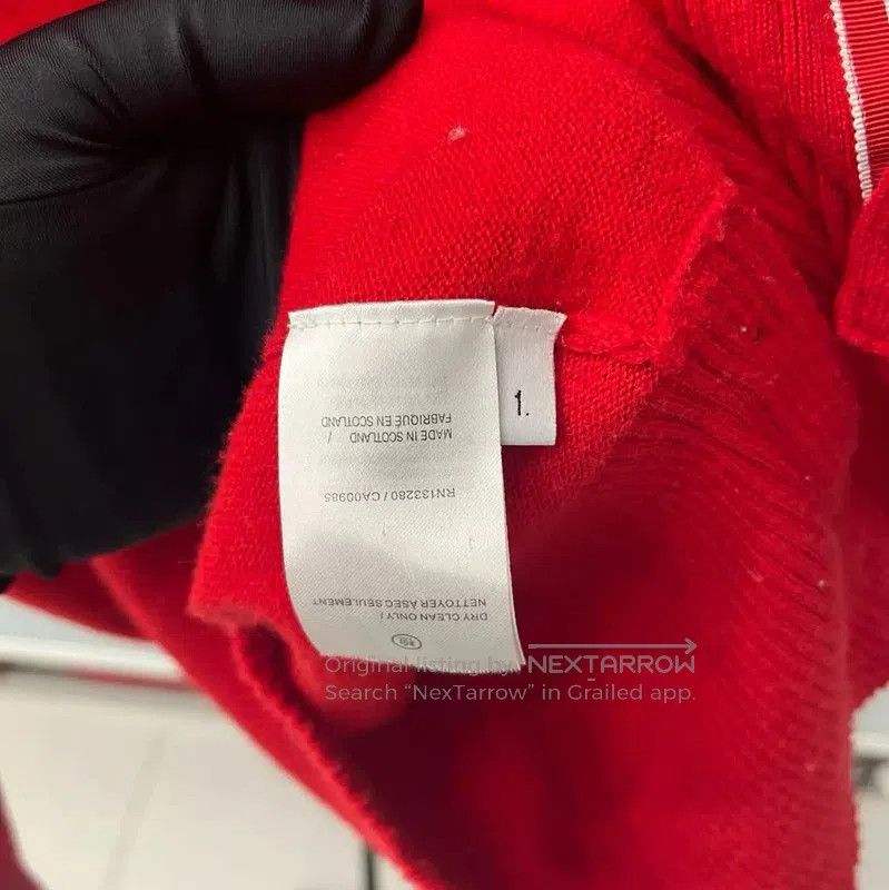 Thom Browne Thom Browne Red Cashmere Cardigan for Women . Size XS / US 0-2 / IT 36-38 - 4 Thumbnail