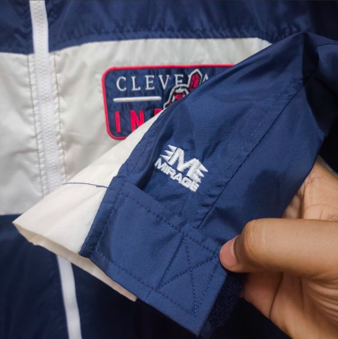 MLB × Mirage Vintage Cleveland Indians Mirage MLB Windbreaker Jacket Size US M / EU 48-50 / 2 - 6 Thumbnail