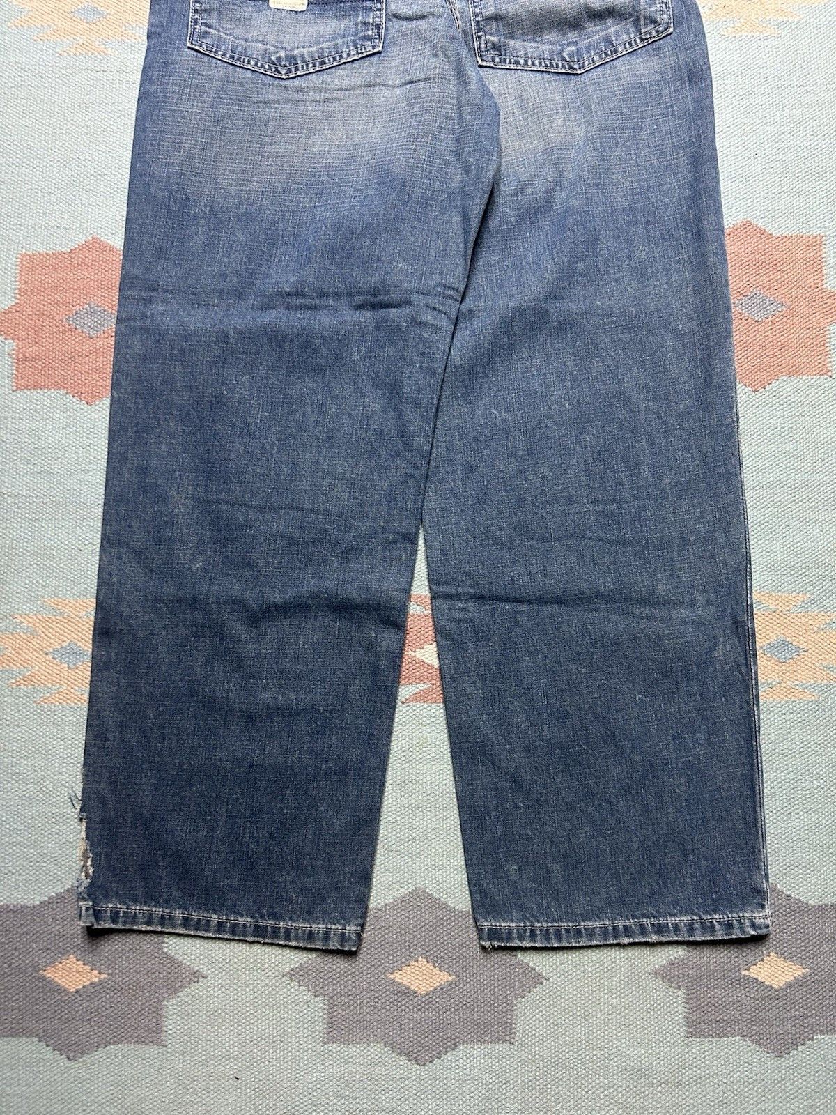 Vintage Vtg y2k old navy mechanics jeans baggy wide workwear 32x30 Size US 32 / EU 48 - 2 Thumbnail