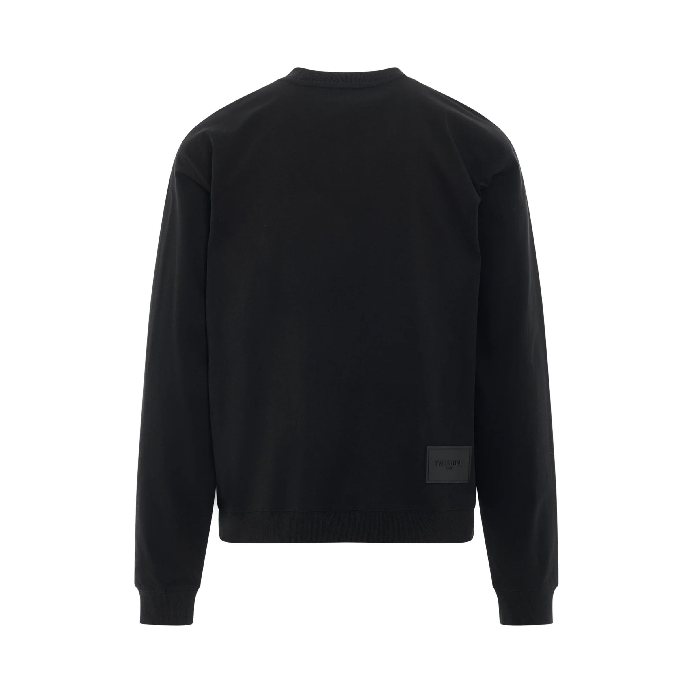 WE11DONE o1mris0824 D Logo Sweater in Black Size US S / EU 44-46 / 1 - 4 Thumbnail