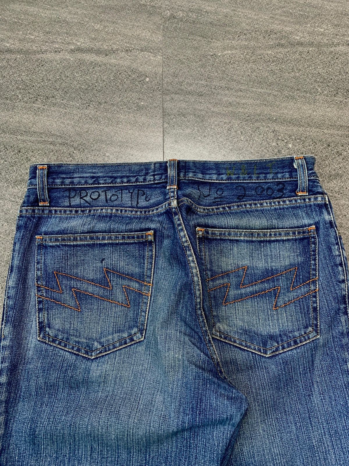 Walter Van Beirendonck FREE TAX! 2003 W&LT Reconstructed Bootcut Denim Jeans Size US 32 / EU 48 - 4 Thumbnail