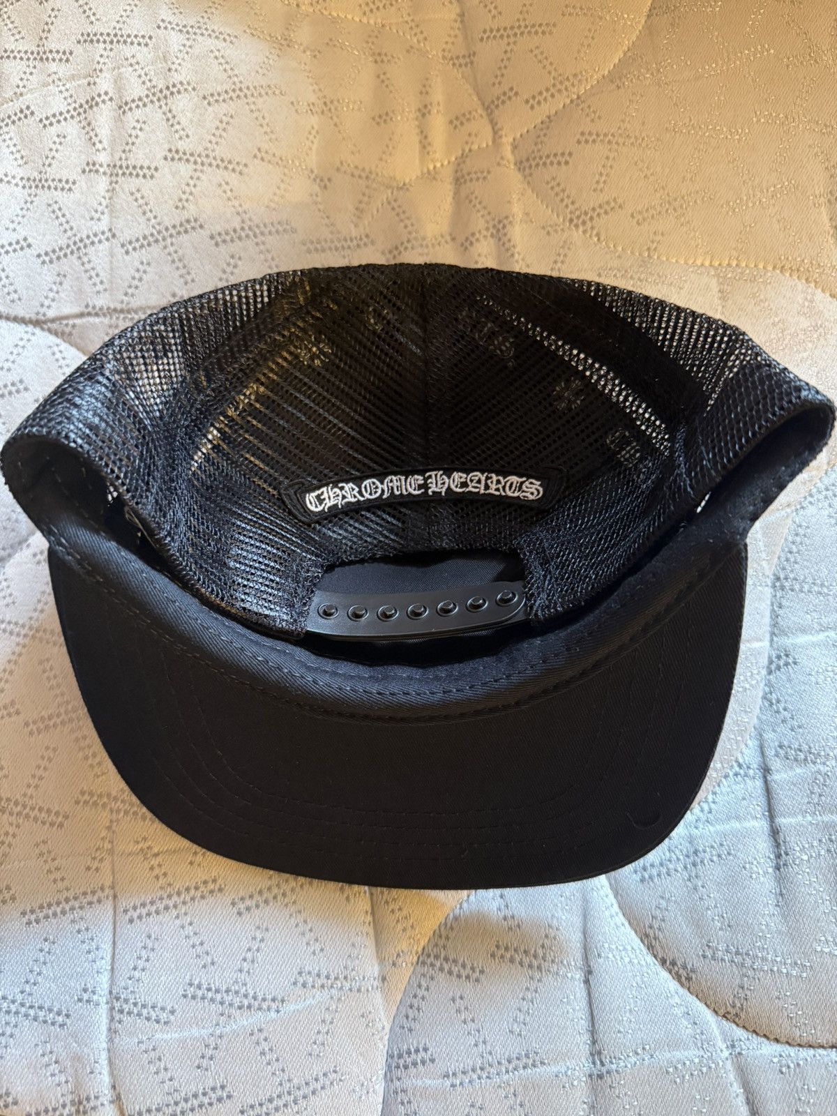 Chrome Hearts Chrome Hearts Cemetery Cross Leather Patch Trucker Hat Size ONE SIZE - 3 Thumbnail