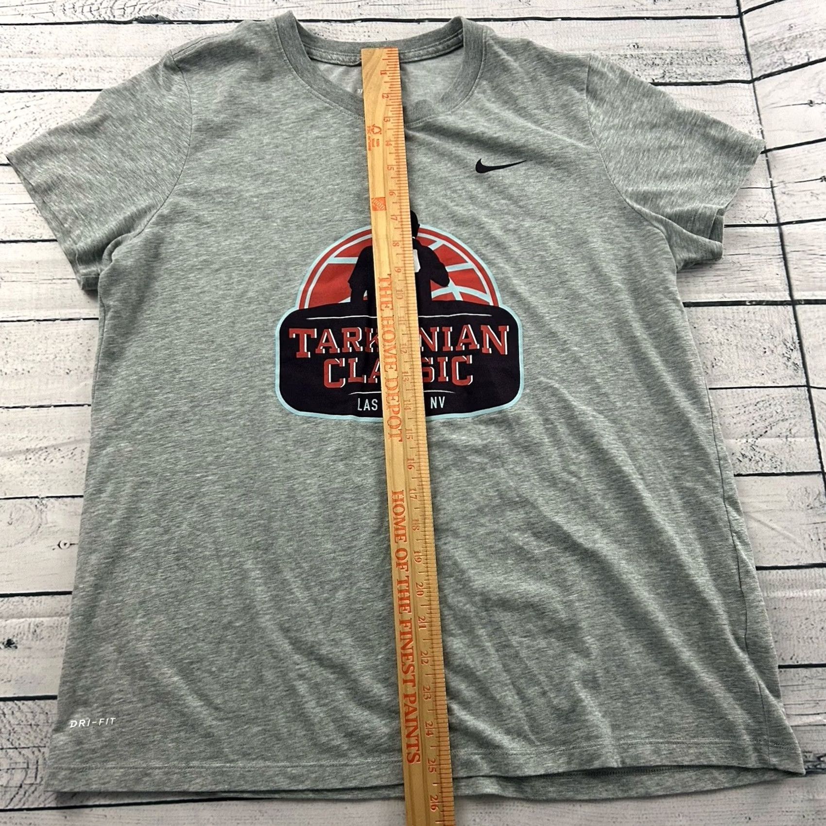 Nike Nike Dri-Fit Tarkanian Classic Athletic Short Sleeve T Shirt Women's XL Gray Size XL / US 12-14 / IT 48-50 - 4 Thumbnail