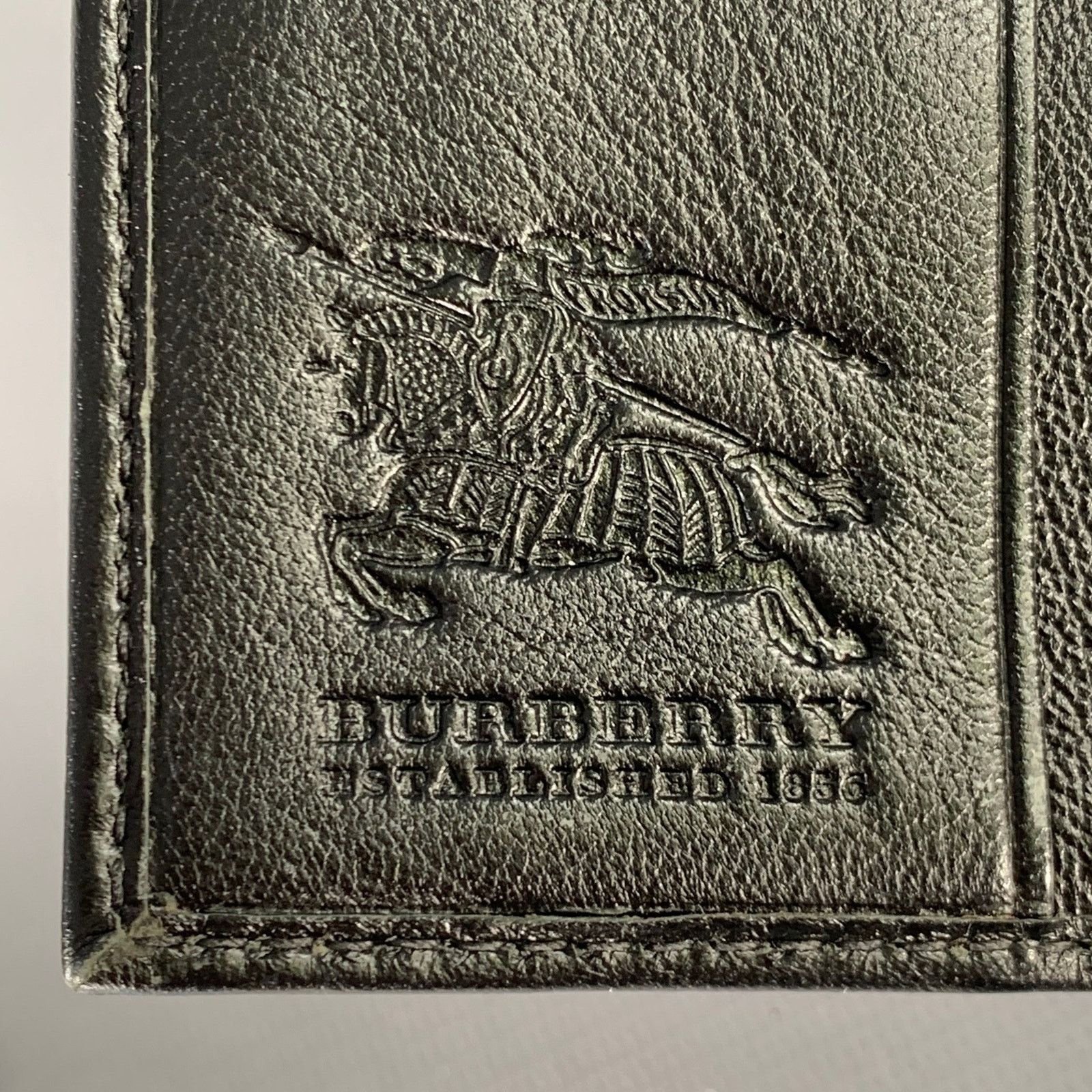 Burberry BURBERRY Black Faux Leather Check Trim Wallet Size ONE SIZE - 4 Thumbnail