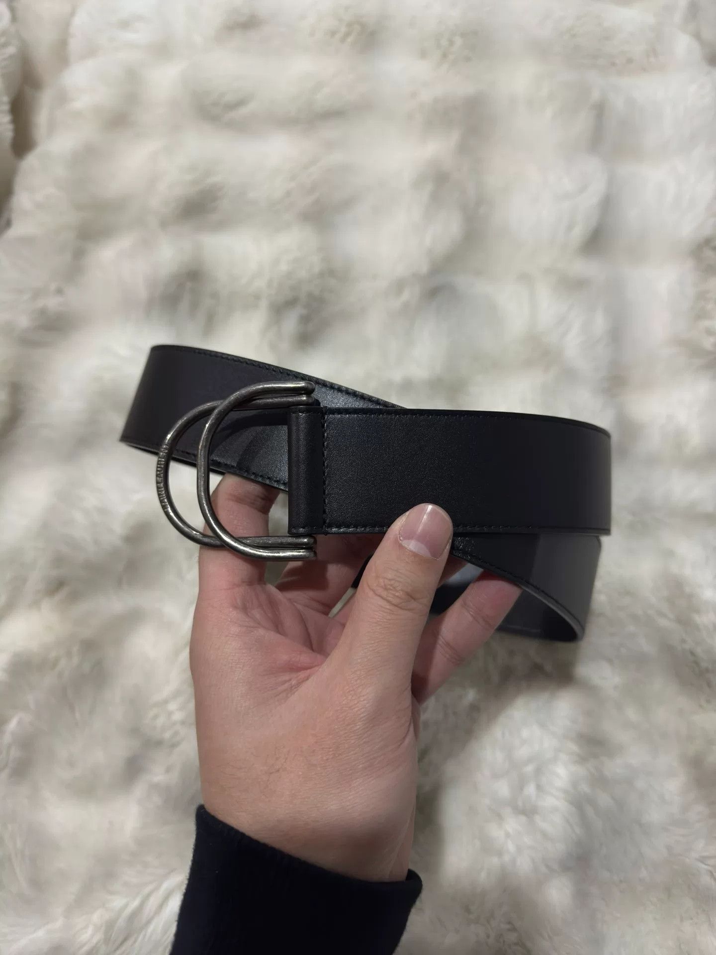 Saint Laurent YSL Double Buckle Belt