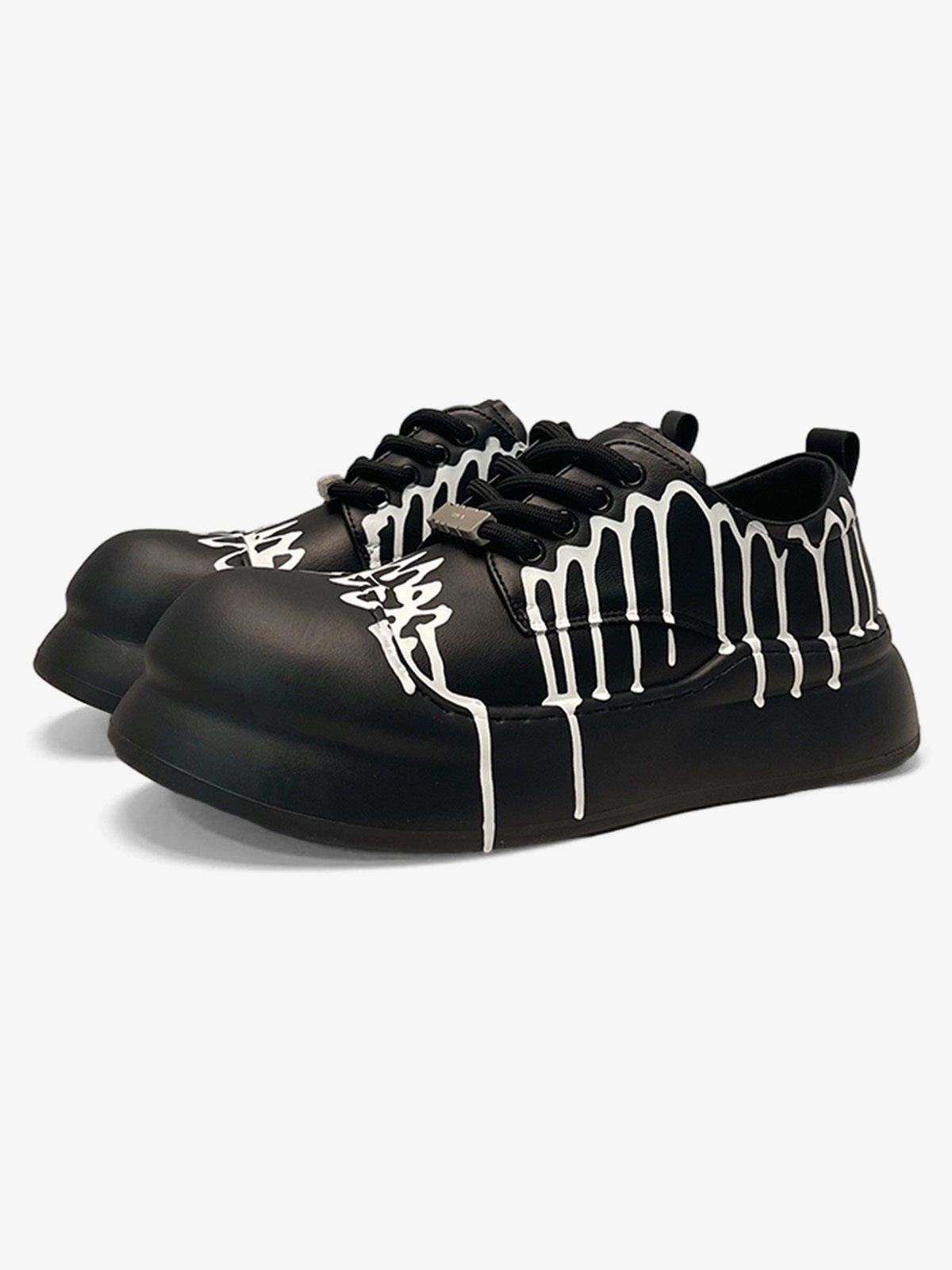 Japanese Brand Graffiti Derby Platform Toe Shoes - 2459 Size US 7 / EU 40 - 4 Thumbnail