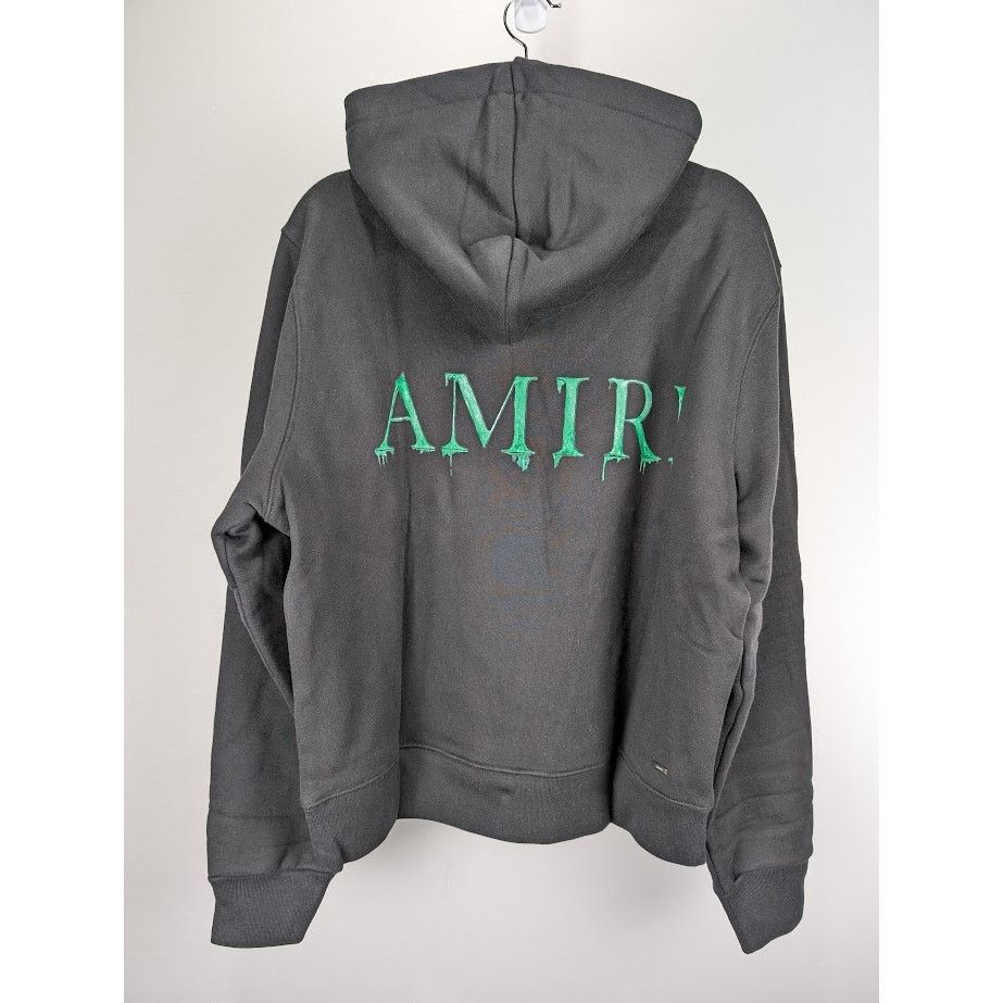 Amiri o1rshd1 Watercolor MA Hoodie in Black/Green M Size US M / EU 48-50 / 2 - 12 Thumbnail