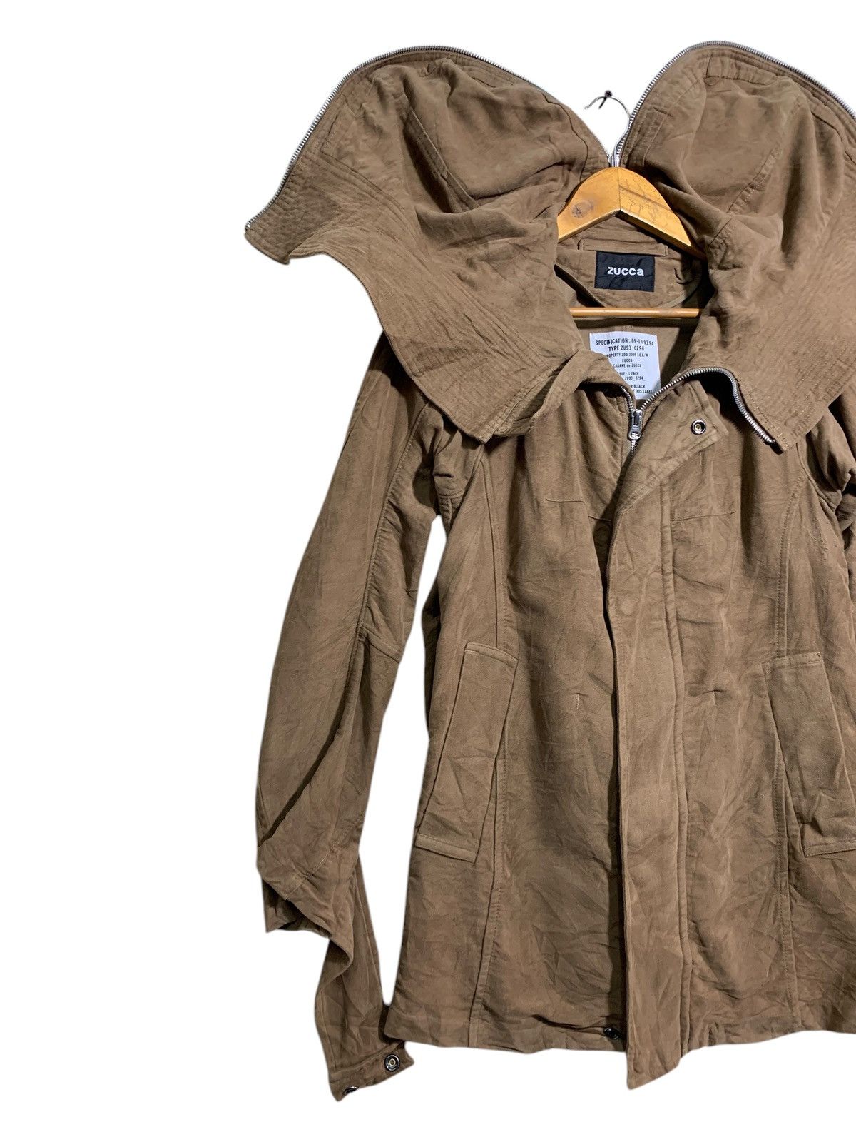 CABANE de ZUCCa 🔥ZUCCA SQUID MOLESKIN HOODIE JACKETS Size US S / EU 44-46 / 1 - 2 Thumbnail