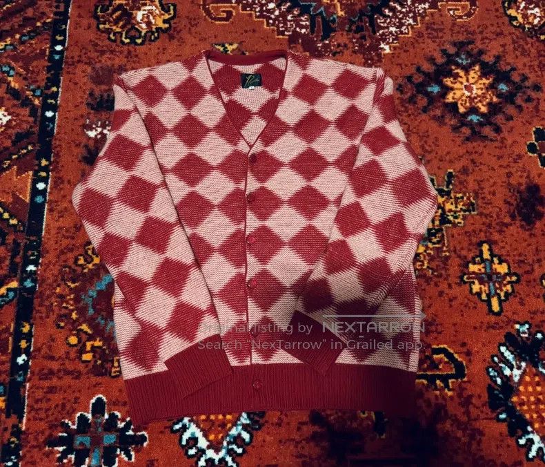 Needles Needles Diamond check knit cardigan Size US S / EU 44-46 / 1 - 1 Thumbnail