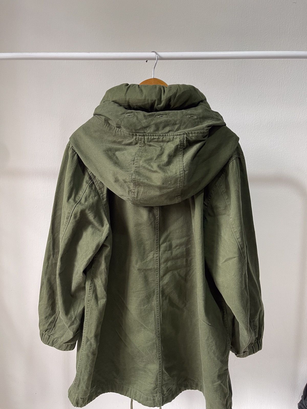 Issey Miyake × mercibeaucoup 2000s Mercibeaucoup Neck Pillow Army Green Parka Size US L / EU 52-54 / 3 - 9 Thumbnail