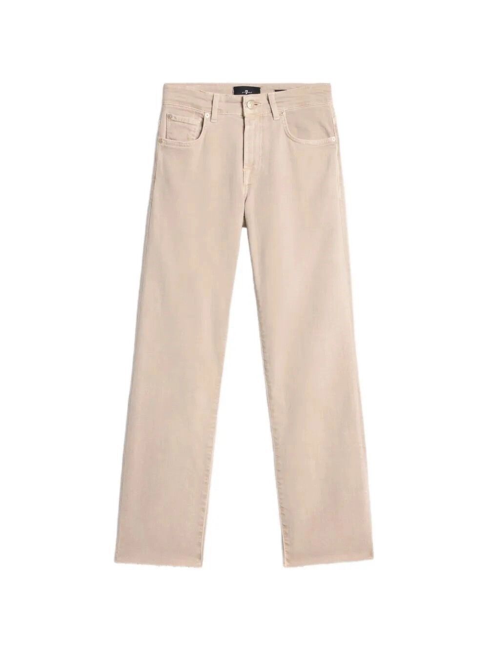 7 For All Mankind CALIE STRAIGHT ANKLE Colored Left Hand Ginseng With Raw Cut Size 25" / US 0 / IT 36 - 1 Thumbnail