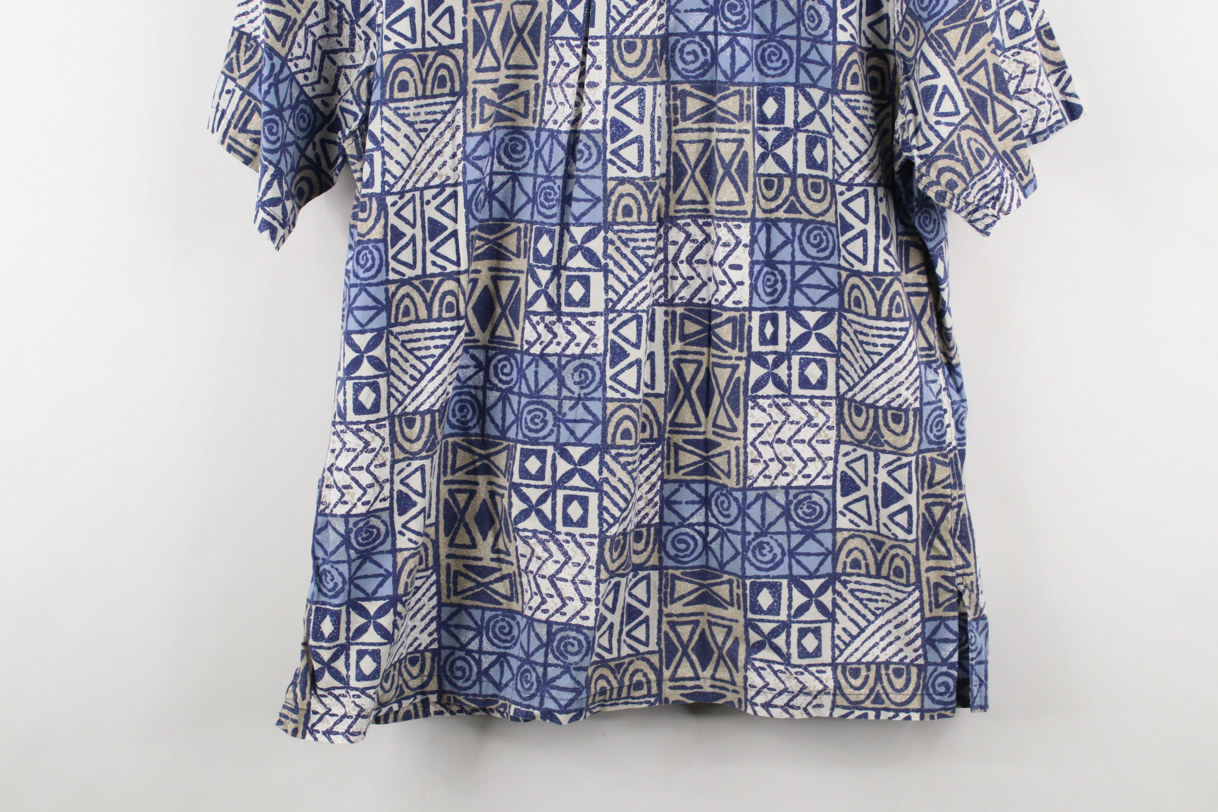Vintage Vintage 90s Streetwear Abstract Hawaiian Luau Button Shirt Size US L / EU 52-54 / 3 - 9 Thumbnail