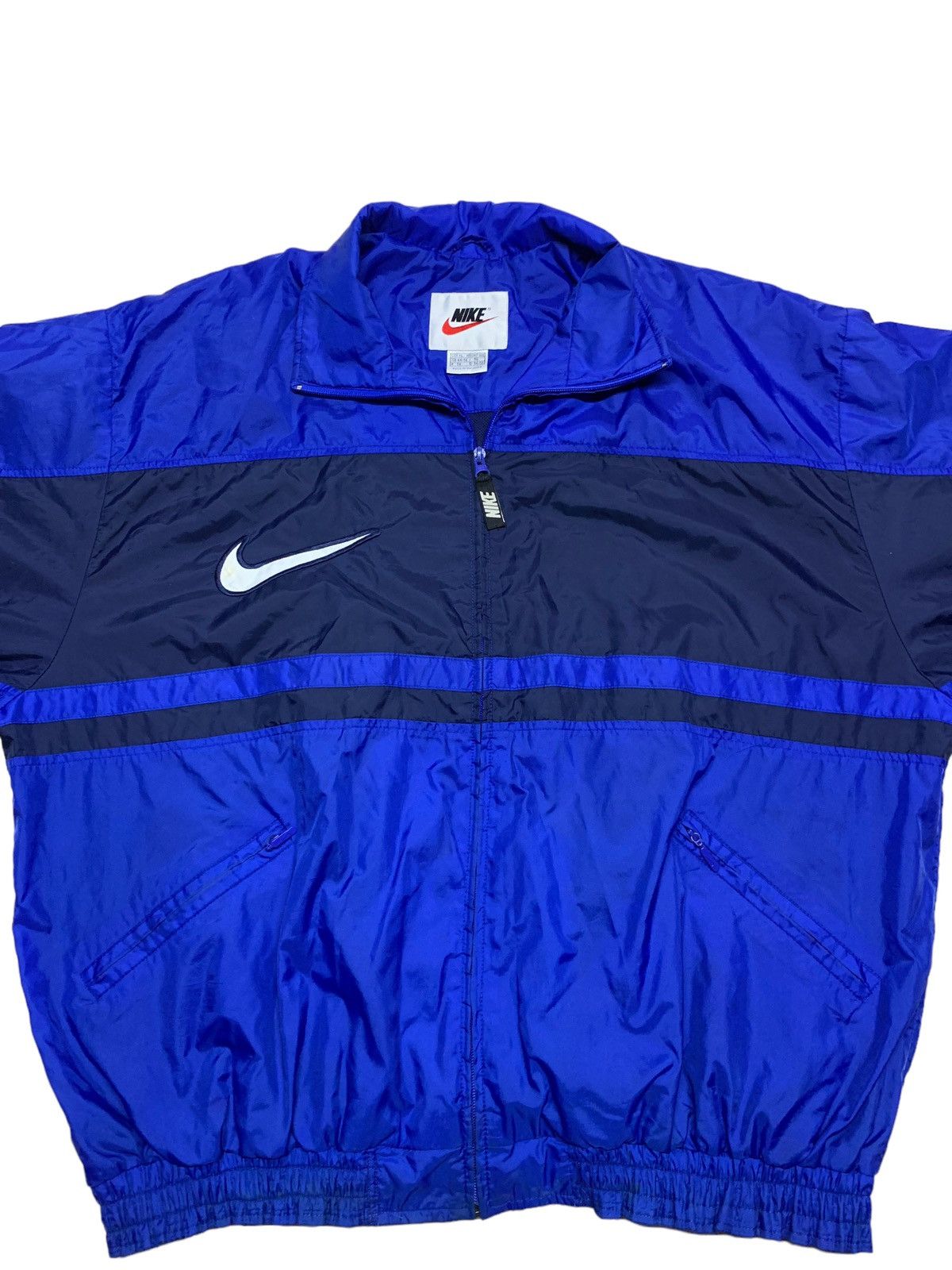 Nike × Vintage Vintage Nike windbreaker big logo Size US XL / EU 56 / 4 - 3 Thumbnail