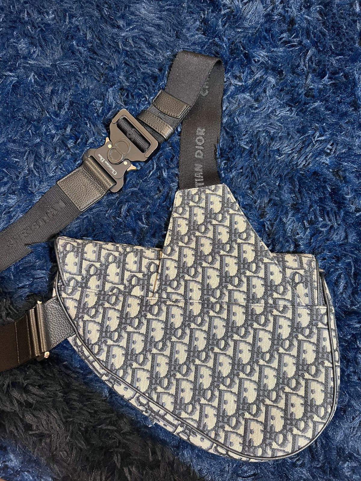 Dior Dior Saddle Bag Beige and Black Dior Oblique Jacquard Size ONE SIZE - 5 Thumbnail