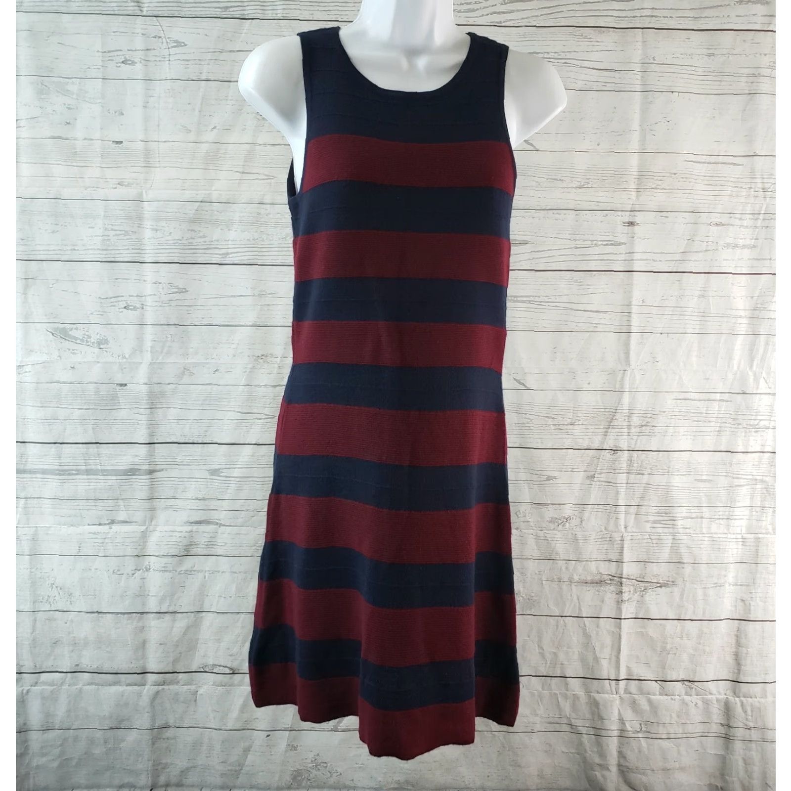 Loft LOFT Ann Taylor Womens Sweater Dress Sz S Blue Wool Blend Sleeveless Round Neck Size S / US 4 / IT 40 - 2 Thumbnail