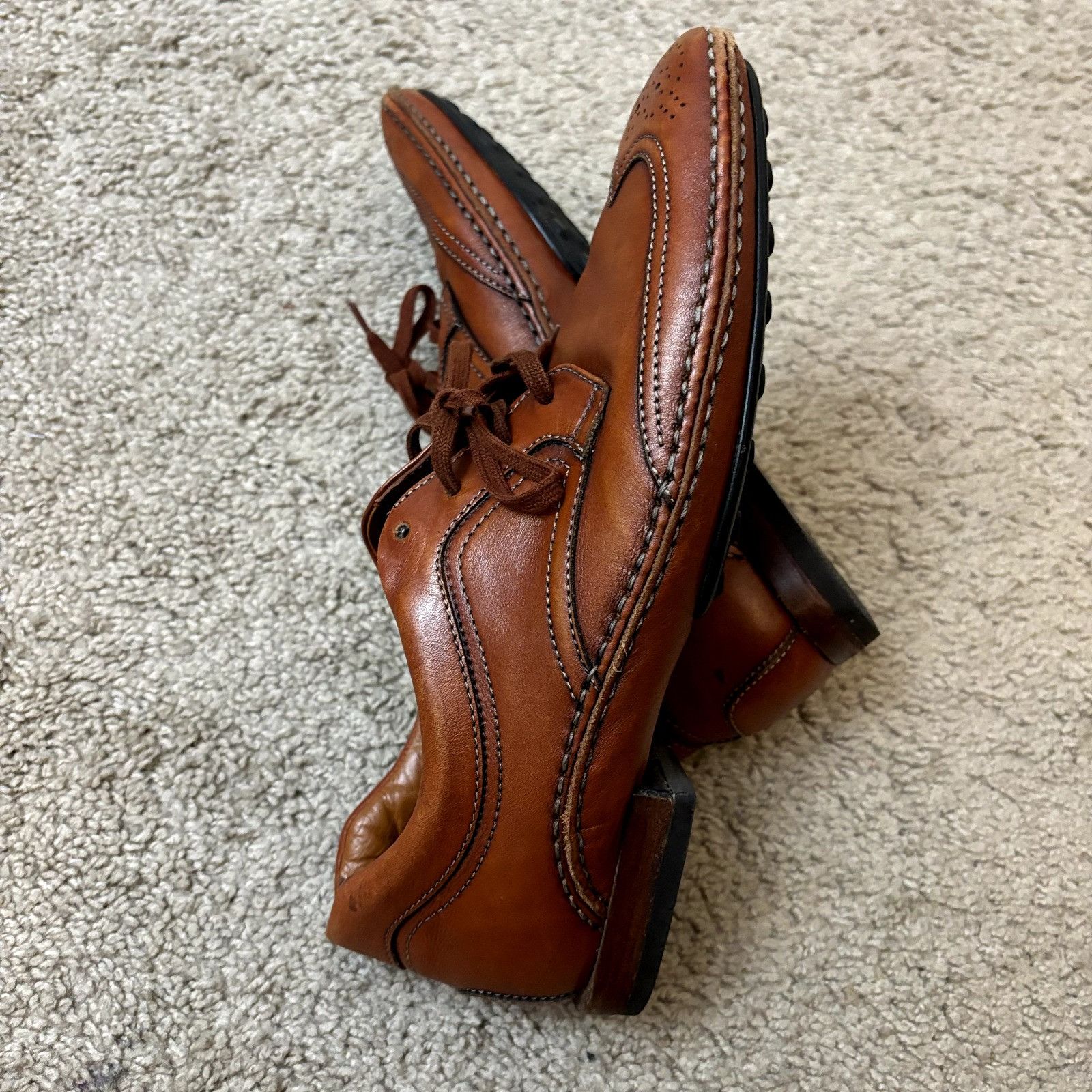 Tod's TOD'S Brown Leather Wingtip Brogues - Size 39 EU Men's Lace- Size US 7 / EU 40 - 13 Thumbnail