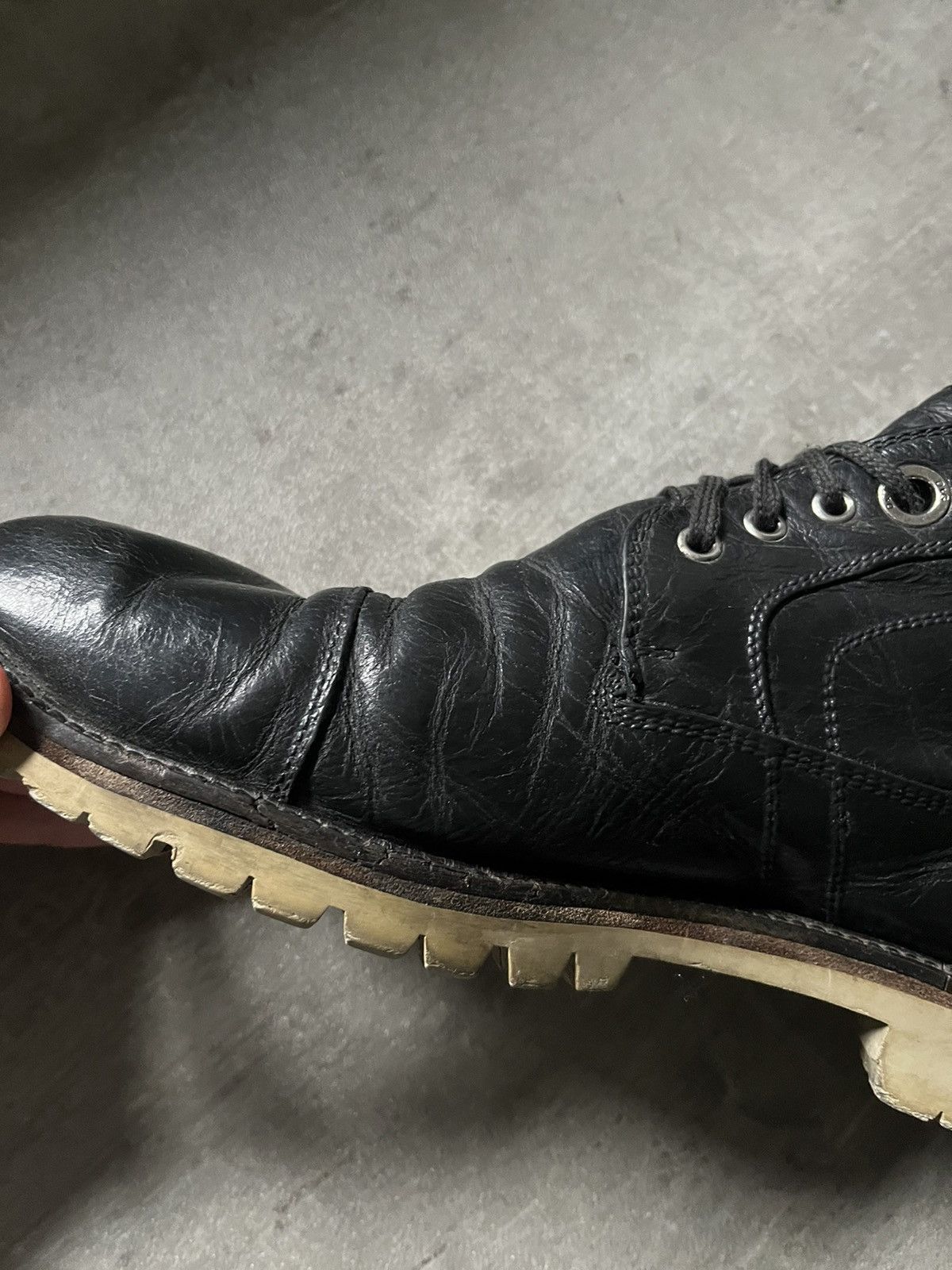 Dolce & Gabbana Dolce & Gabbana leather black boots rare Size US 12 / EU 45 - 4 Thumbnail