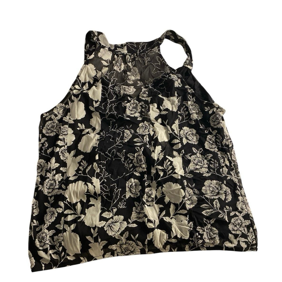 Other Floral Halter Tank Black White Sleeveless Top INC XL Size XL / US 12-14 / IT 48-50 - 6 Thumbnail