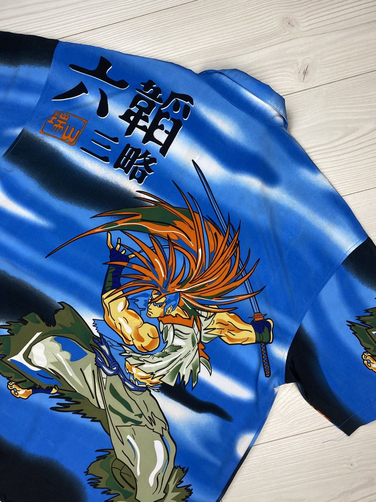 Anime Vintage Samurai Anime Rare Button Up Oversize Shirt y2k Size US XL / EU 56 / 4 - 11 Thumbnail
