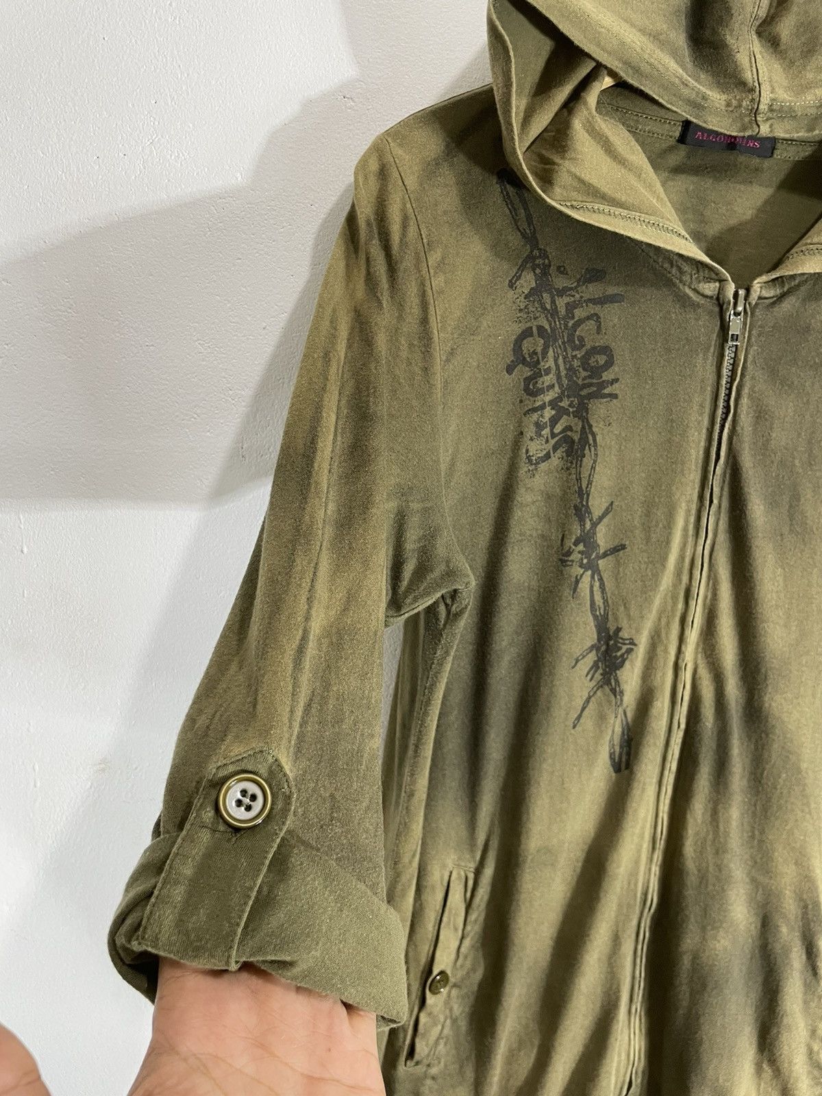 If Six Was Nine Chain of throns Poem Zip Hoodie Gothic ifsix lgb style Size US M / EU 48-50 / 2 - 3 Thumbnail