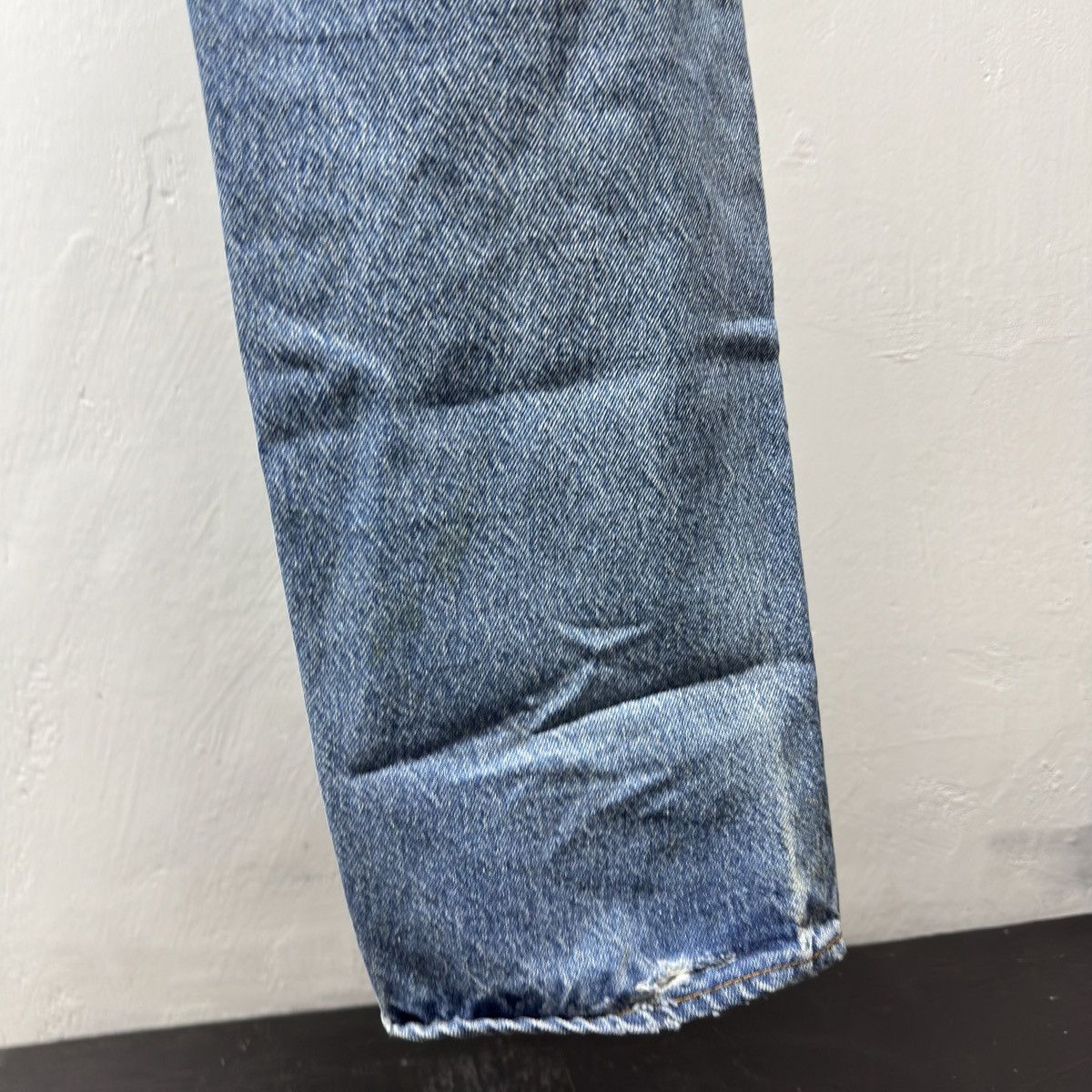 Levi's 80s Levi's 501 Thrashed Distressed Jeans ERD Grunge Chrome Size US 31 - 17 Thumbnail