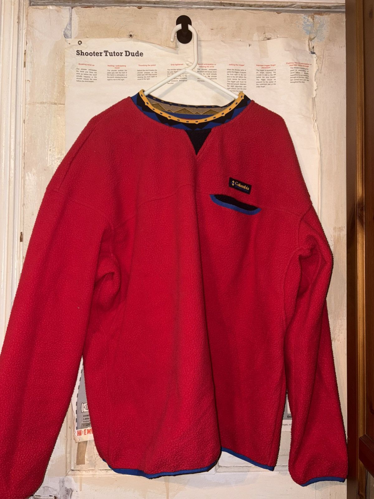 Columbia Columbia Wapitoo Fleece Red Retro Sweatshirt Size US XXL / EU 58 / 5 - 2 Thumbnail