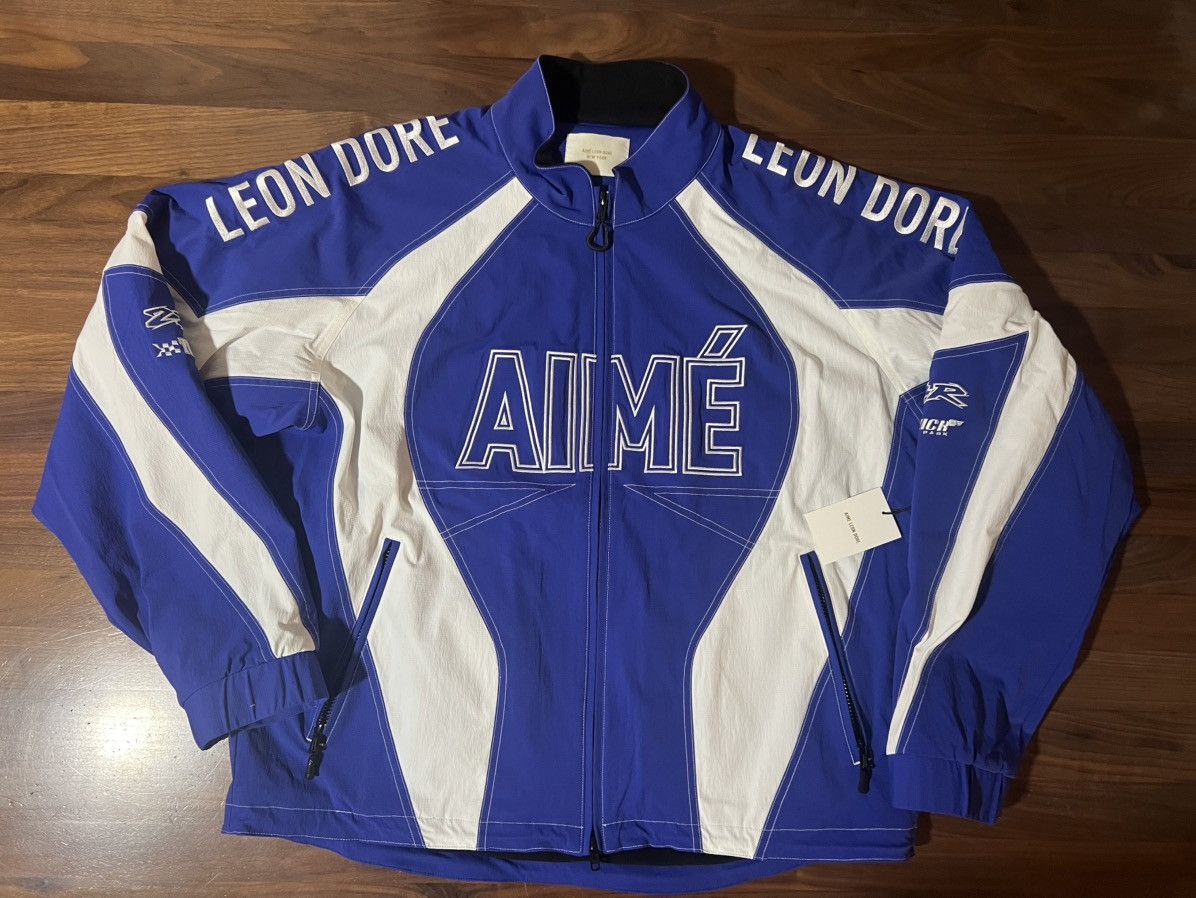 Aime Leon Dore Aime Leon Dore ALD Aimé Logo Racing Jacket Blue & White XXL Size US XXL / EU 58 / 5 - 1 Thumbnail