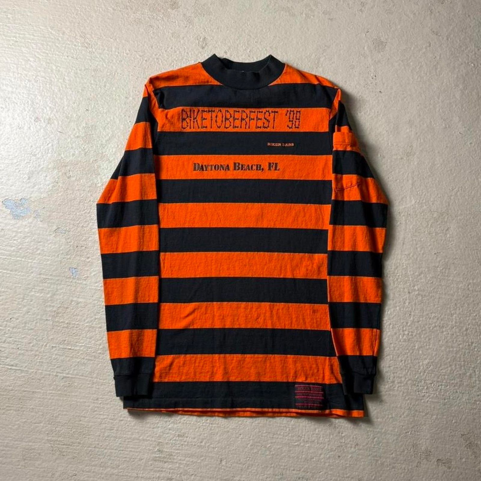 Harley Davidson Vintage 90s Biketoberfest Striped Men's M Longsleeve Size US M / EU 48-50 / 2 - 1 Thumbnail