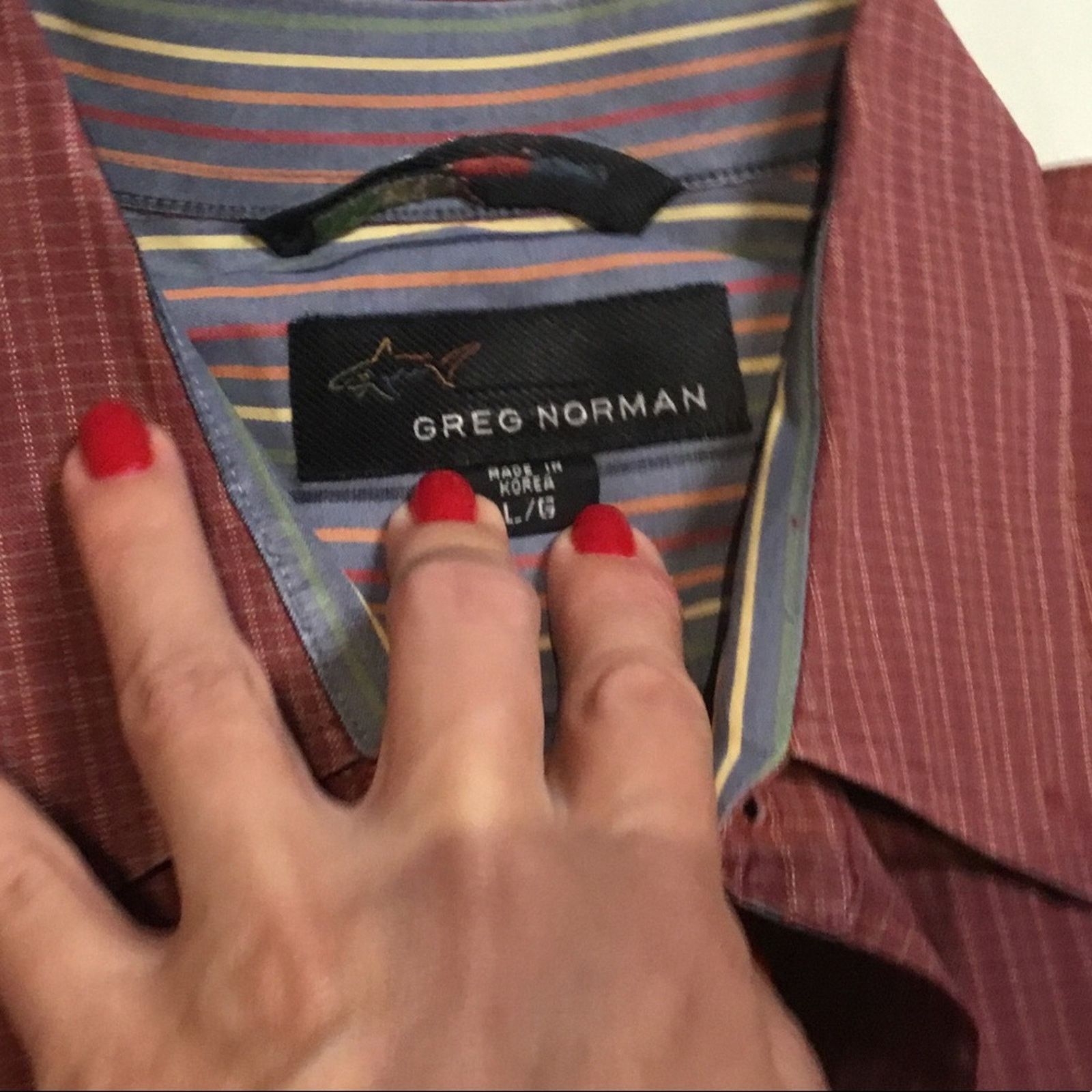 Greg Norman Greg Norman Button Down Shirt Size US L / EU 52-54 / 3 - 3 Thumbnail