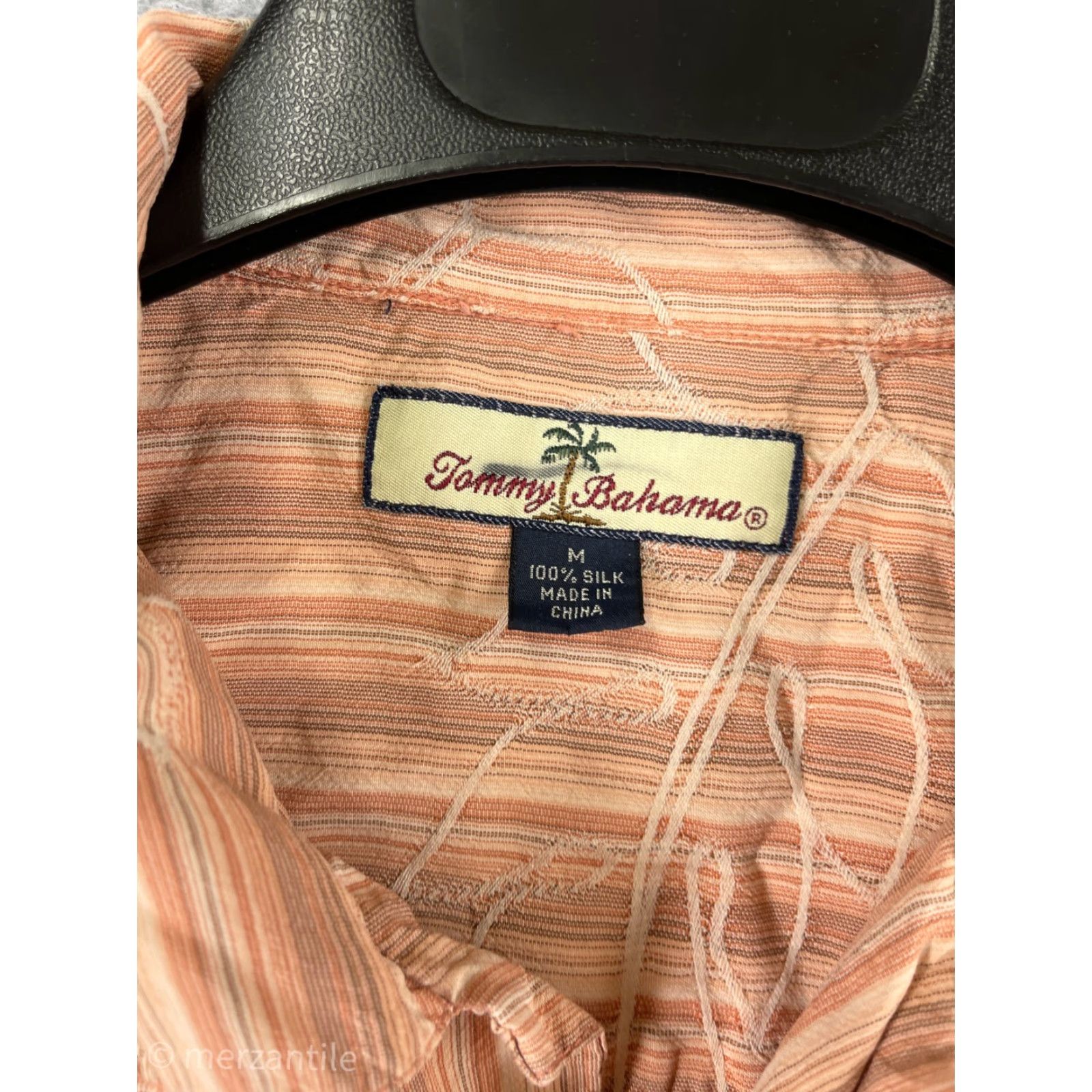Tommy Bahama Tommy Bahama Shirt Mens Medium Orange Button Up Floral 100% Silk Hawaiian Button Up Shirt Classic Aloha Beach Mens Size US M / EU 48-50 / 2 - 3 Thumbnail