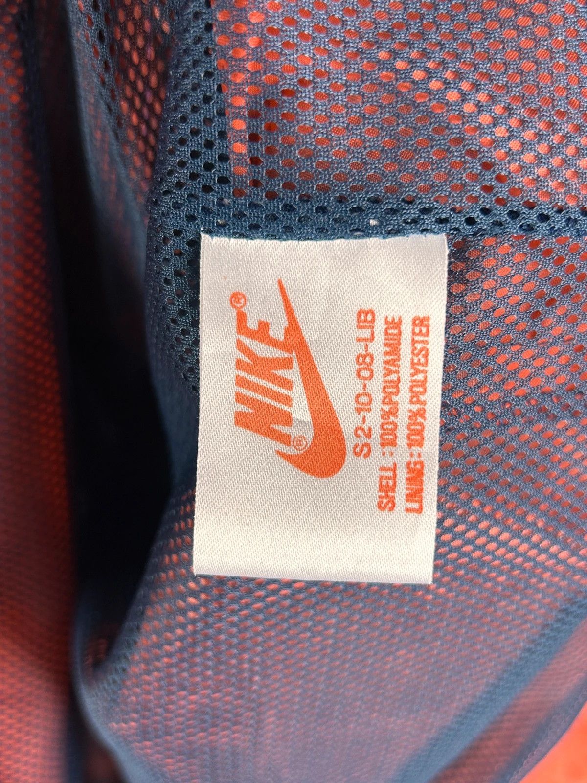 Nike × Vintage Nike vintage z lat 80s/90s anorak navy orange mini logo Size US XL / EU 56 / 4 - 9 Thumbnail