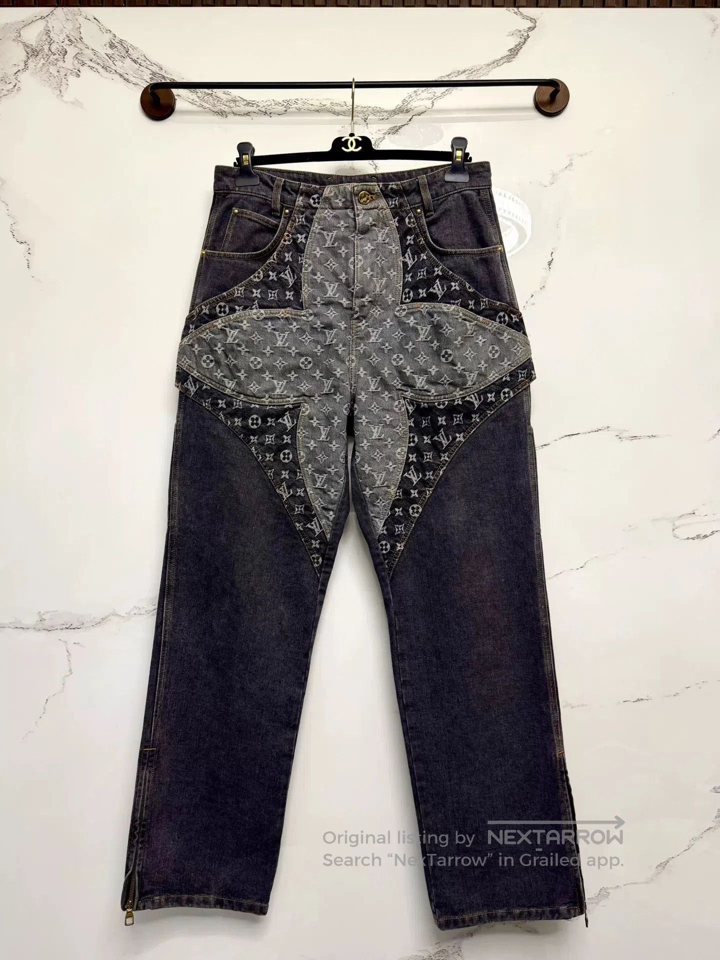 Louis Vuitton louis vuitton gray logo denim pants. Size US 31 - 1 Thumbnail