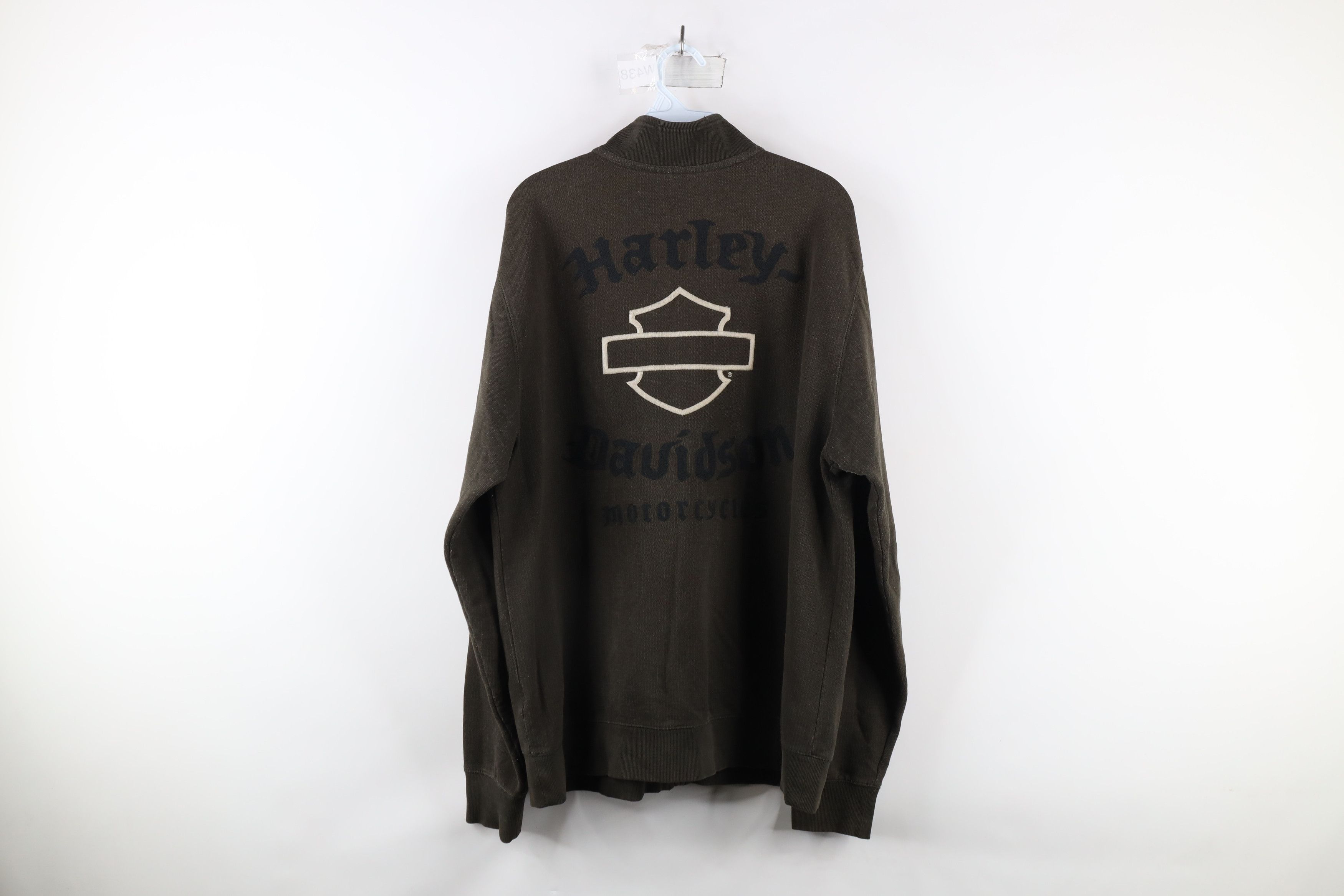 Harley Davidson × Vintage Vintage Harley Davidson Out Chain Stitch Full Zip Jacket Size US XL / EU 56 / 4 - 11 Thumbnail