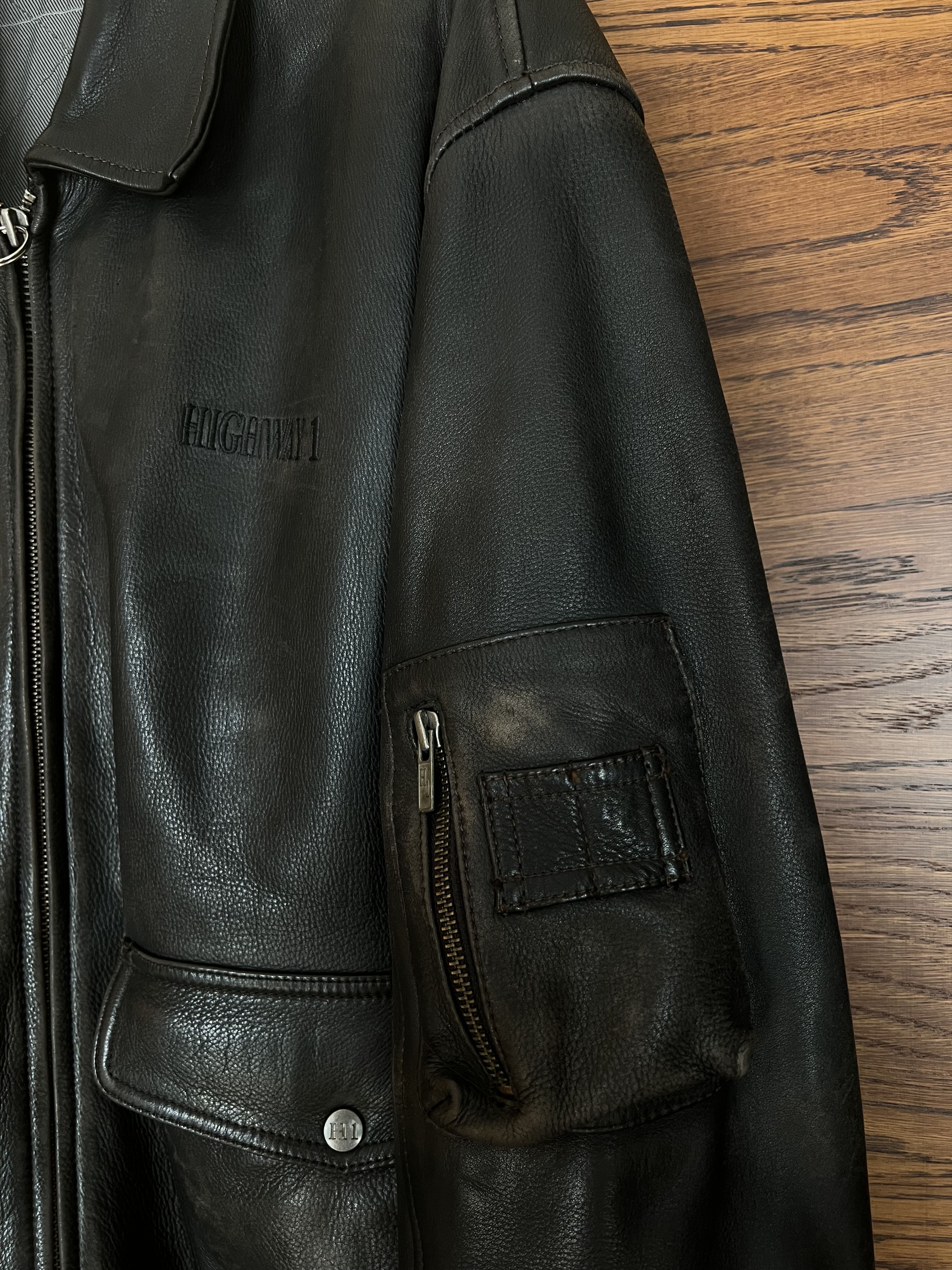 Vintage Vintage Highway Racing Real Leather Biker Jacket Size US XXL / EU 58 / 5 - 2 Thumbnail