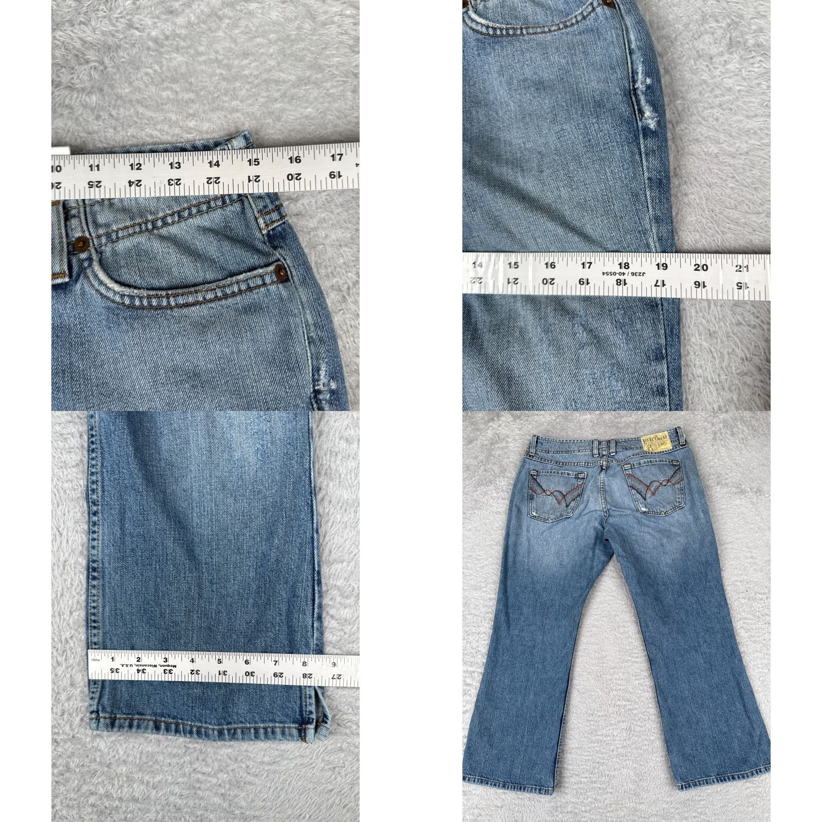 Lucky Brand VINTAGE Lucky Brand Jeans Women 8 Blue Denim Cropped 29x24 Casual Classic 5-Pocket Womens Size 30" / US 8 / IT 44 - 9 Thumbnail