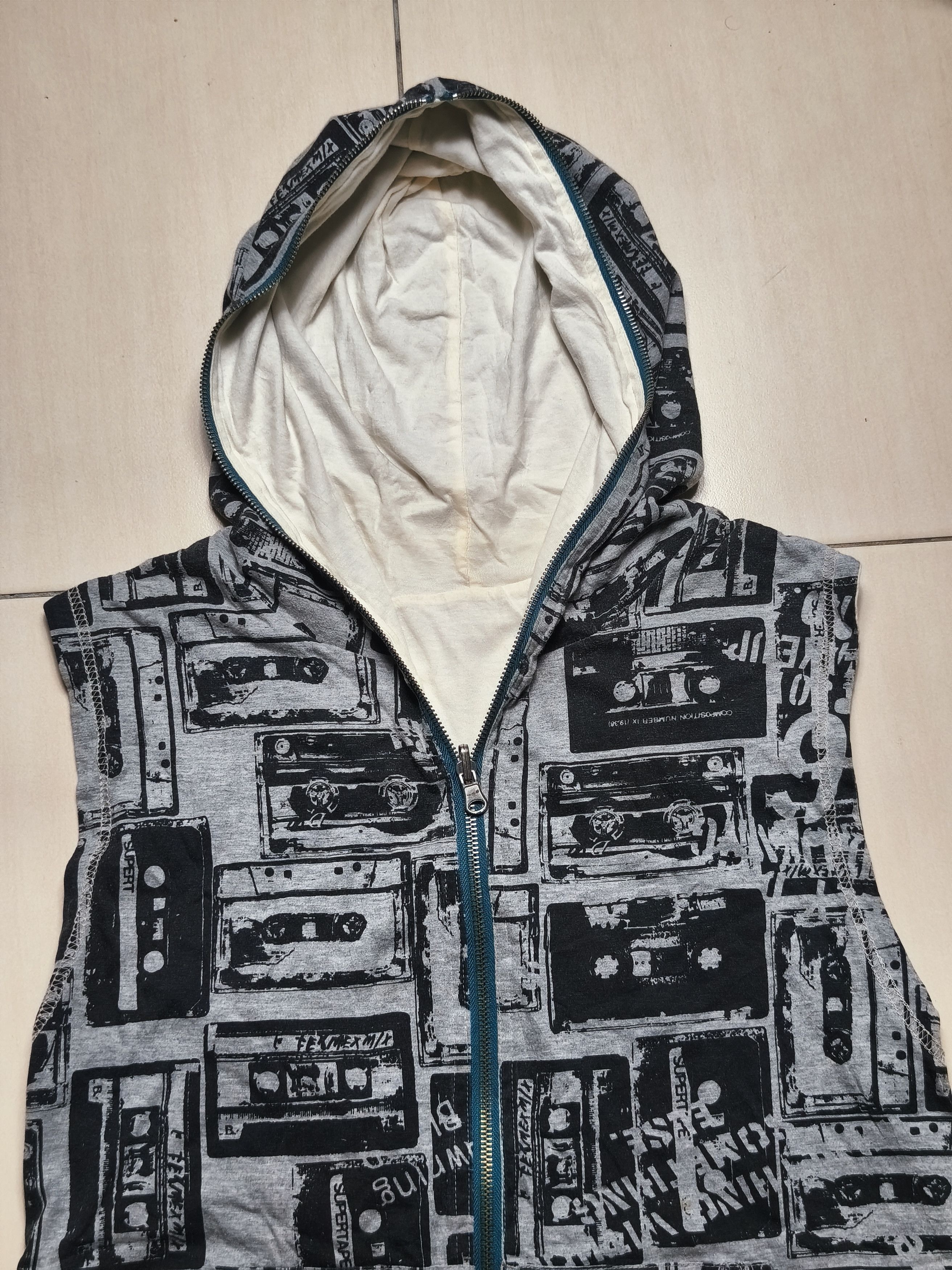 Japanese Brand Quash full zip sleeve less hoodie reversible full print L Size US L / EU 52-54 / 3 - 5 Thumbnail