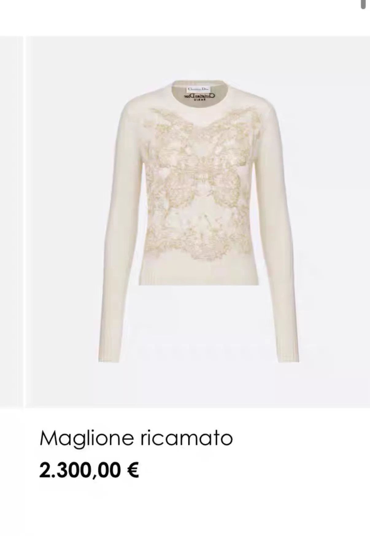 Dior Dior Gold Thread Butterfly Cashmere Sweater F36 Size XS / US 0-2 / IT 36-38 - 7 Thumbnail