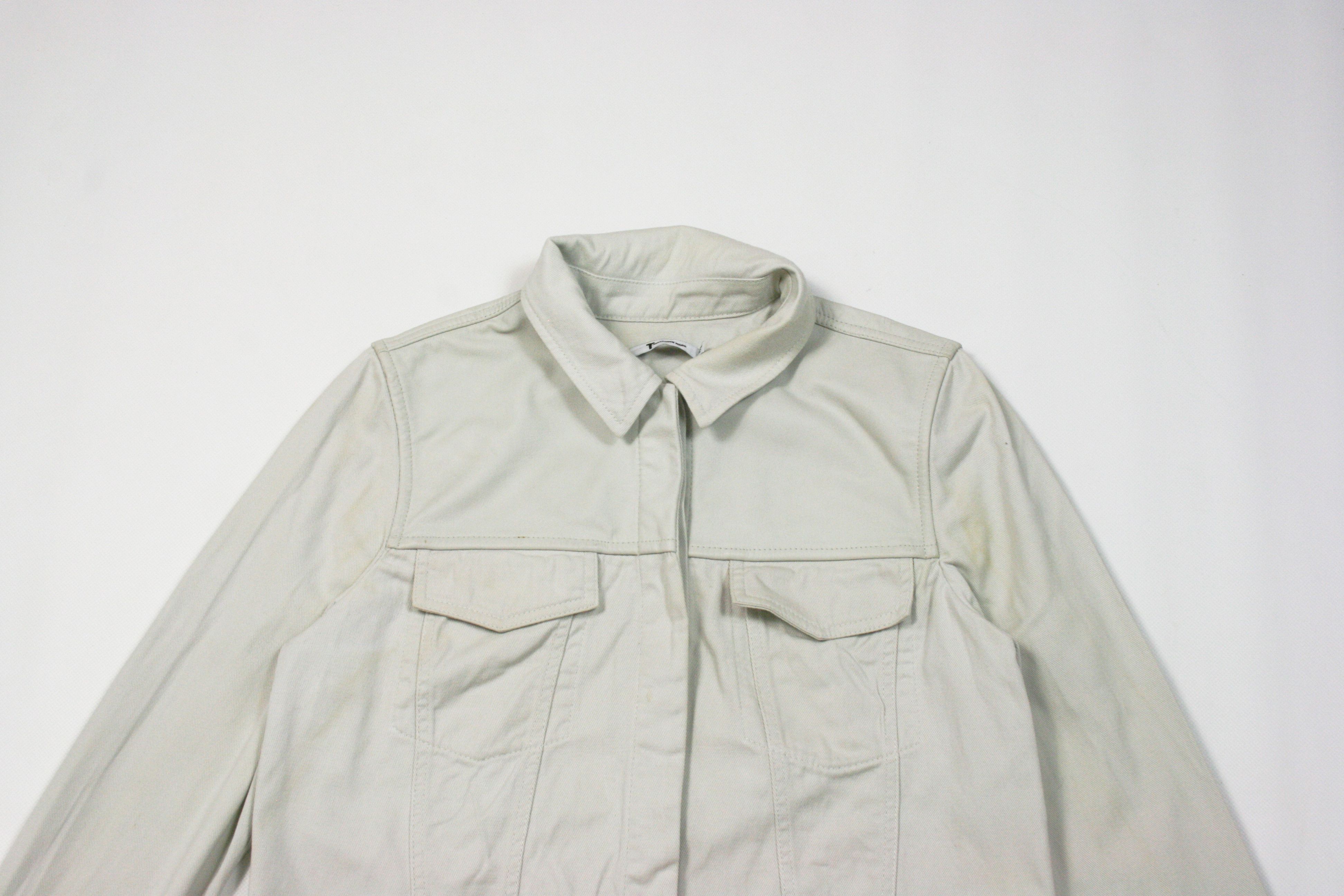 Alexander Wang Leather Shoulders Denim Jacket Size L / US 10 / IT 46 - 3 Thumbnail